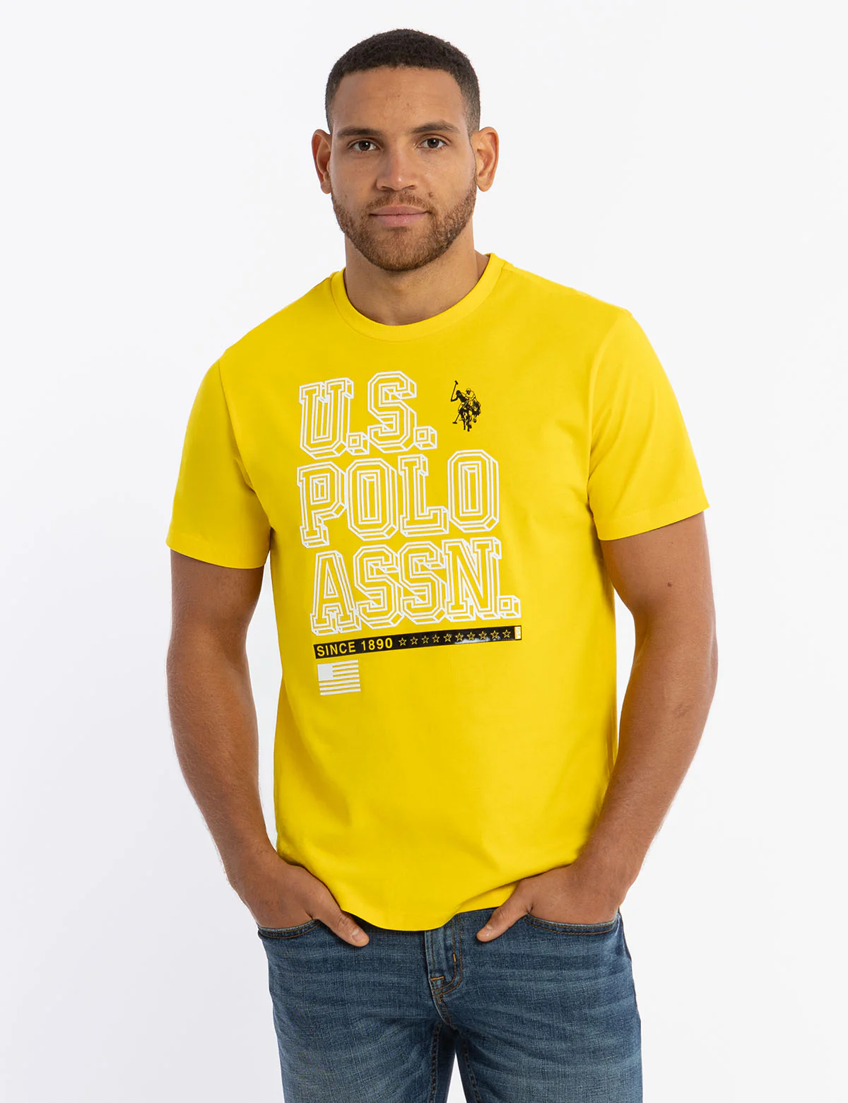 U.S. POLO ASSN. BLOCK PRINT JERSEY T-SHIRT