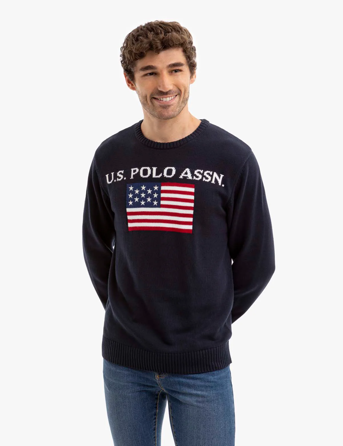 U.S. POLO ASSN. FLAG CREW NECK SWEATER - Image 3