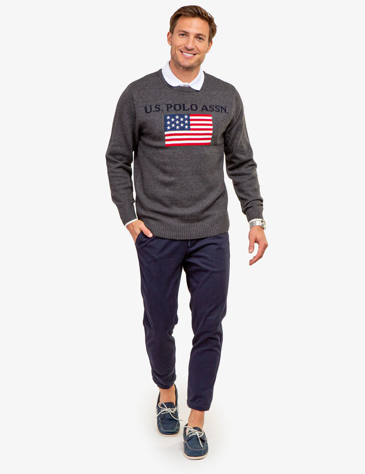 U.S. POLO ASSN. FLAG CREW NECK SWEATER - Image 2