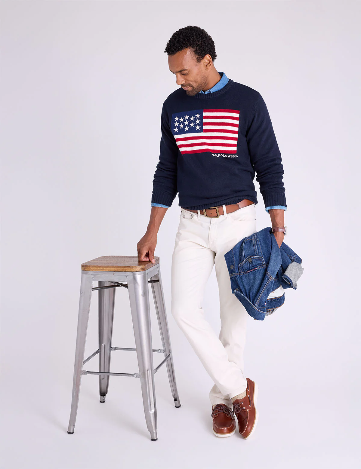 U.S. POLO ASSN. FLAG CREW NECK SWEATER - Image 2