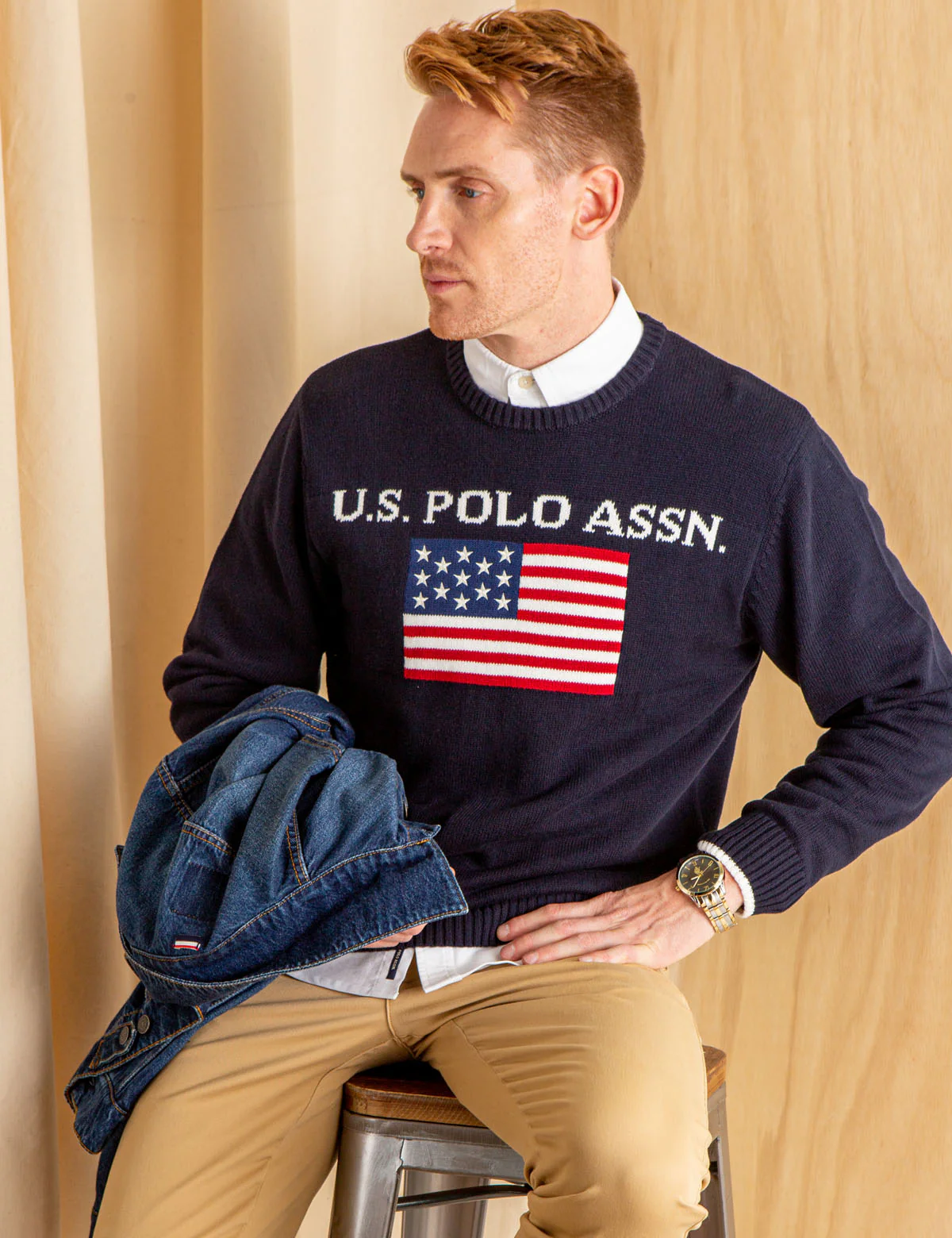 U.S. POLO ASSN. FLAG CREW NECK SWEATER - Image 6