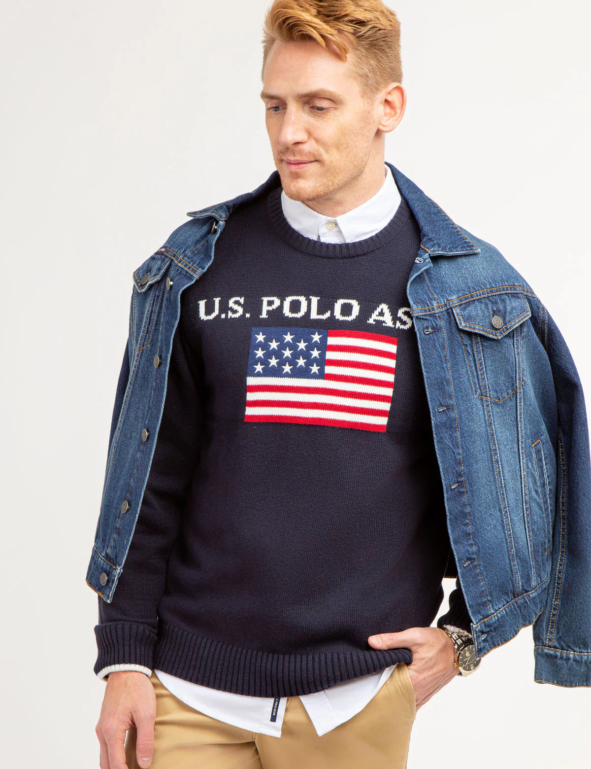 U.S. POLO ASSN. FLAG CREW NECK SWEATER - Image 7