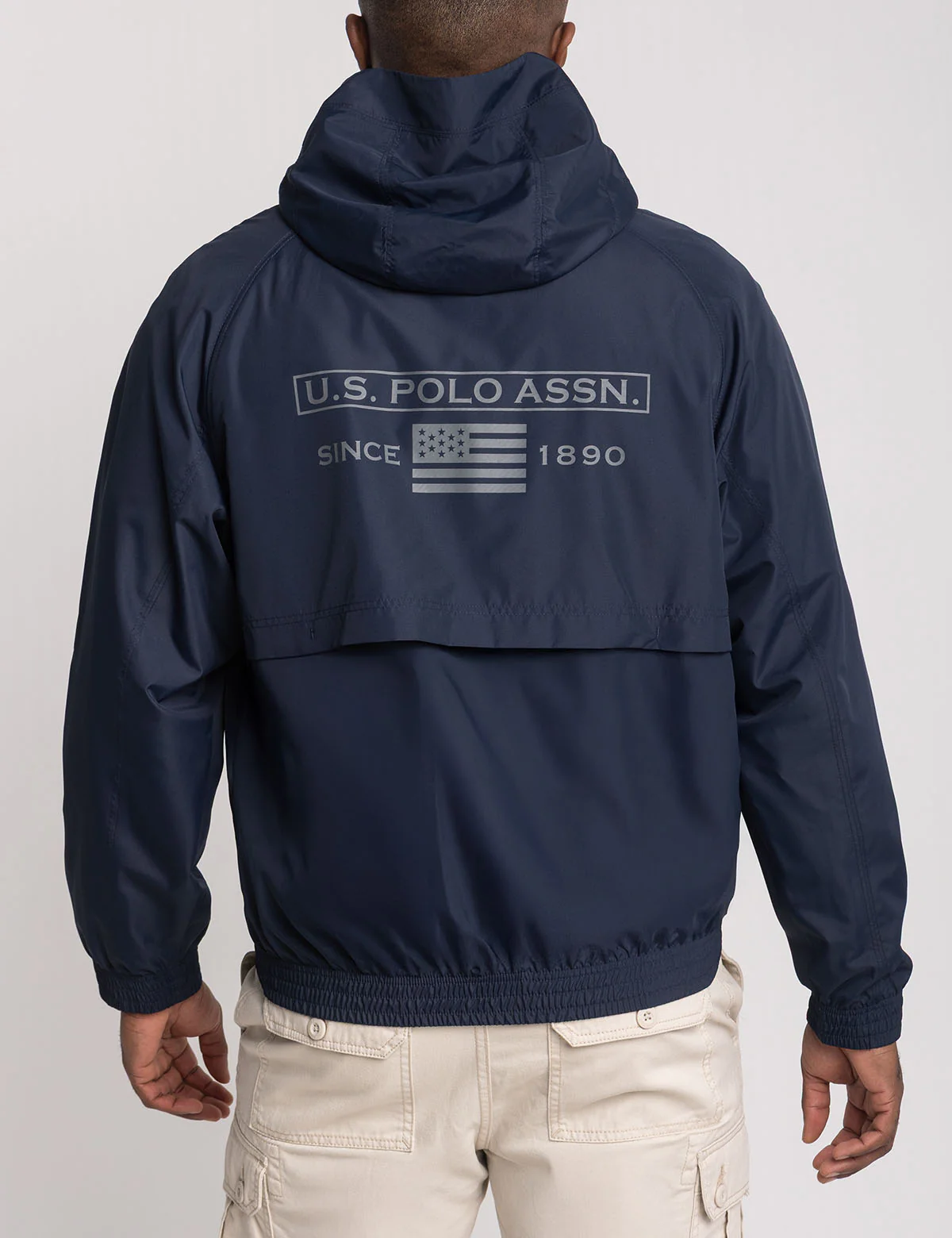 U.S. POLO ASSN. HOODED TRACK WINDBREAKER - Image 2