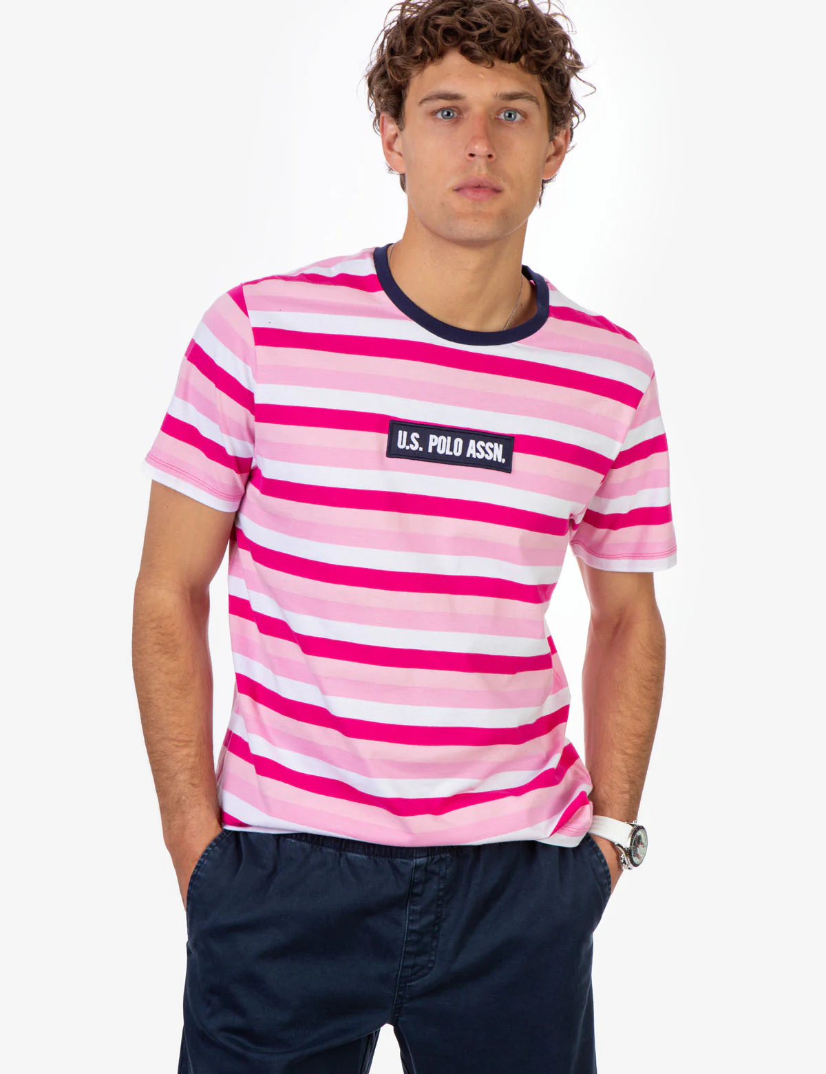 U.S. POLO ASSN. MULTI STRIPE T-SHIRT