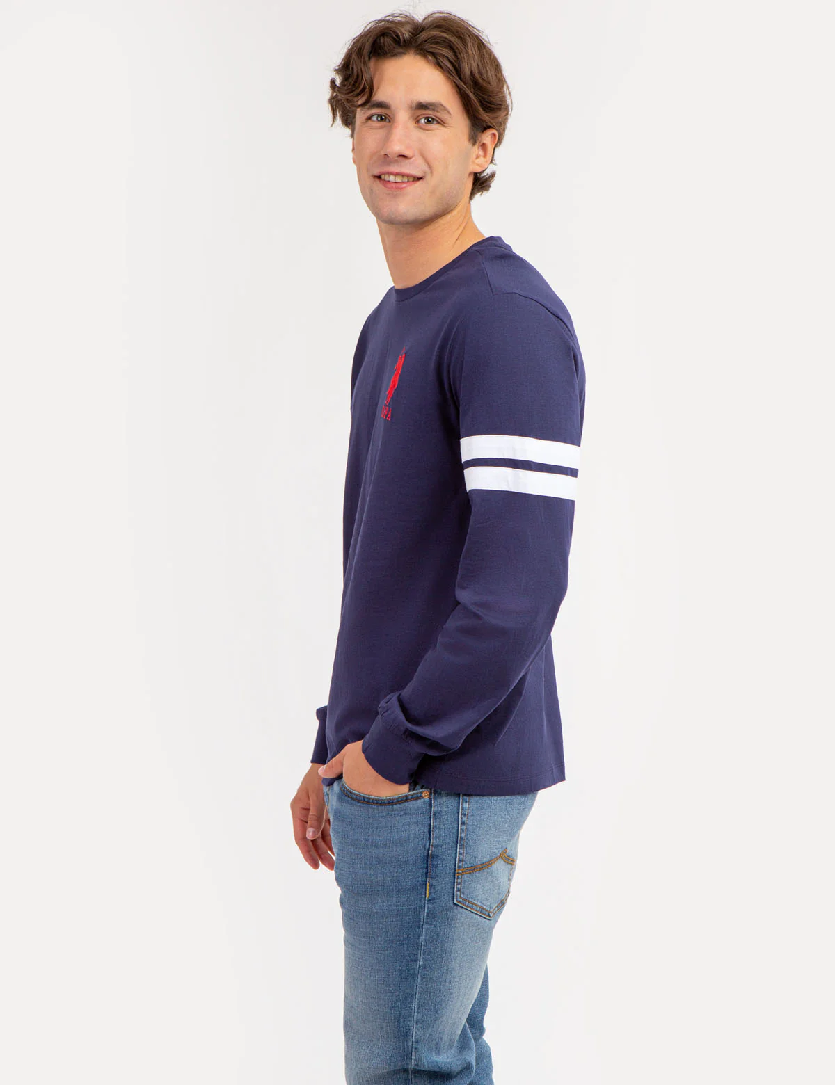 U.S. POLO ASSN. PIECED LONG SLEEVE T-SHIRT - Image 3