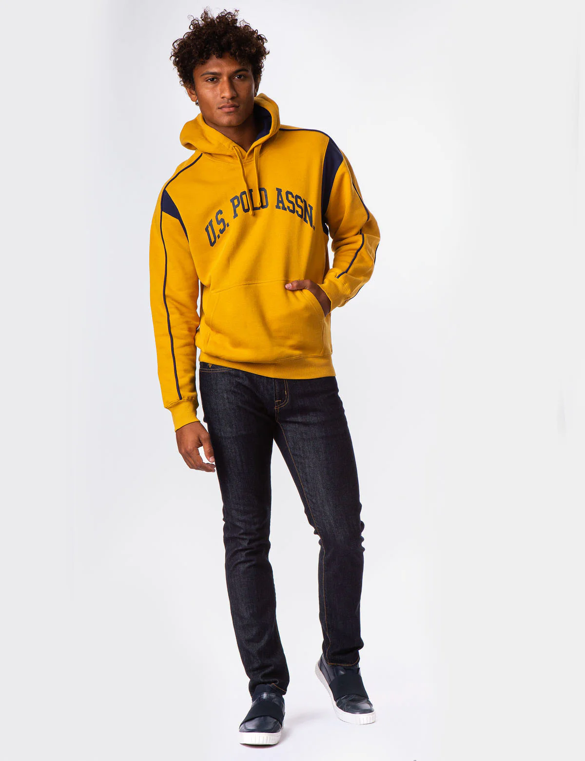 SHOULDER PIPING LOGO HOODIE - Image 2