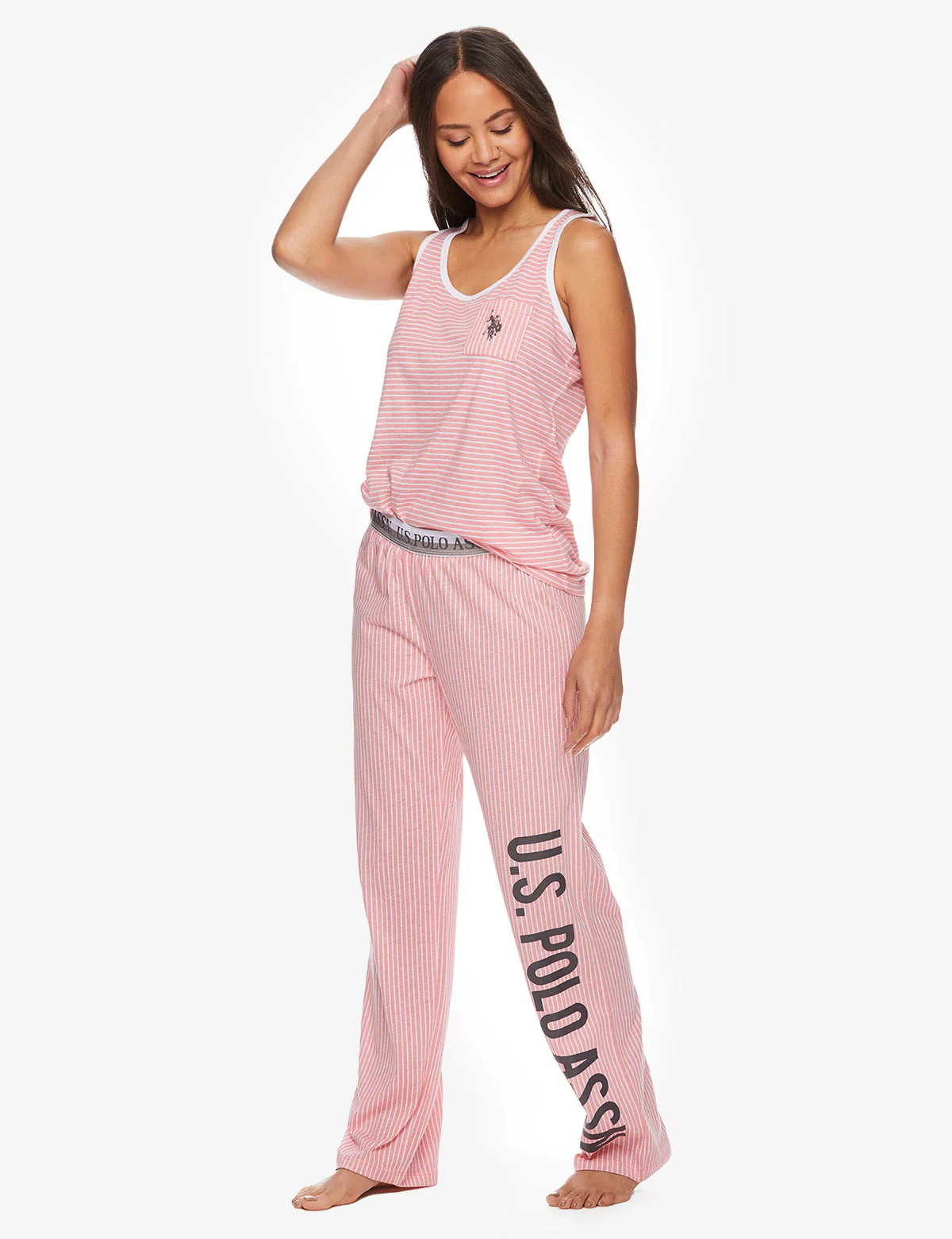 U.S. POLO ASSN. SLEEVELESS STRIPED LOUNGE SET - Image 7