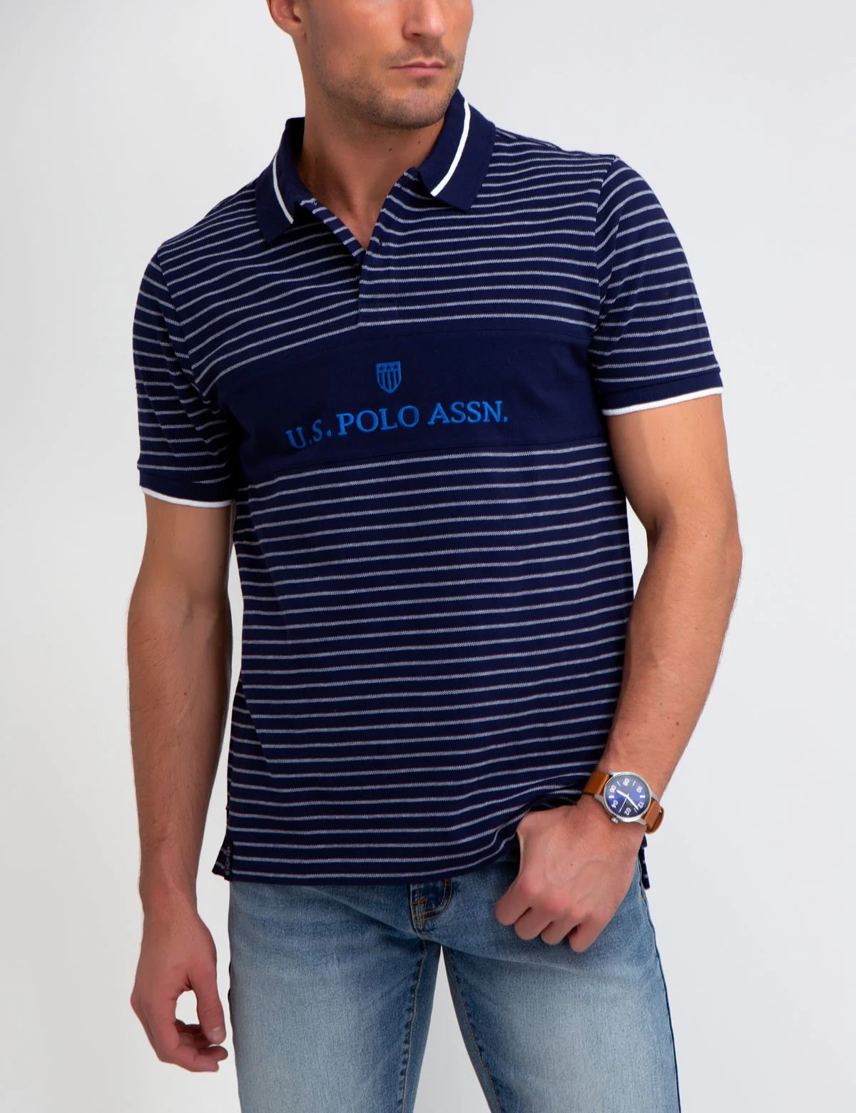 U.S. POLO ASSN. STRIPED POLO SHIRT - Image 9