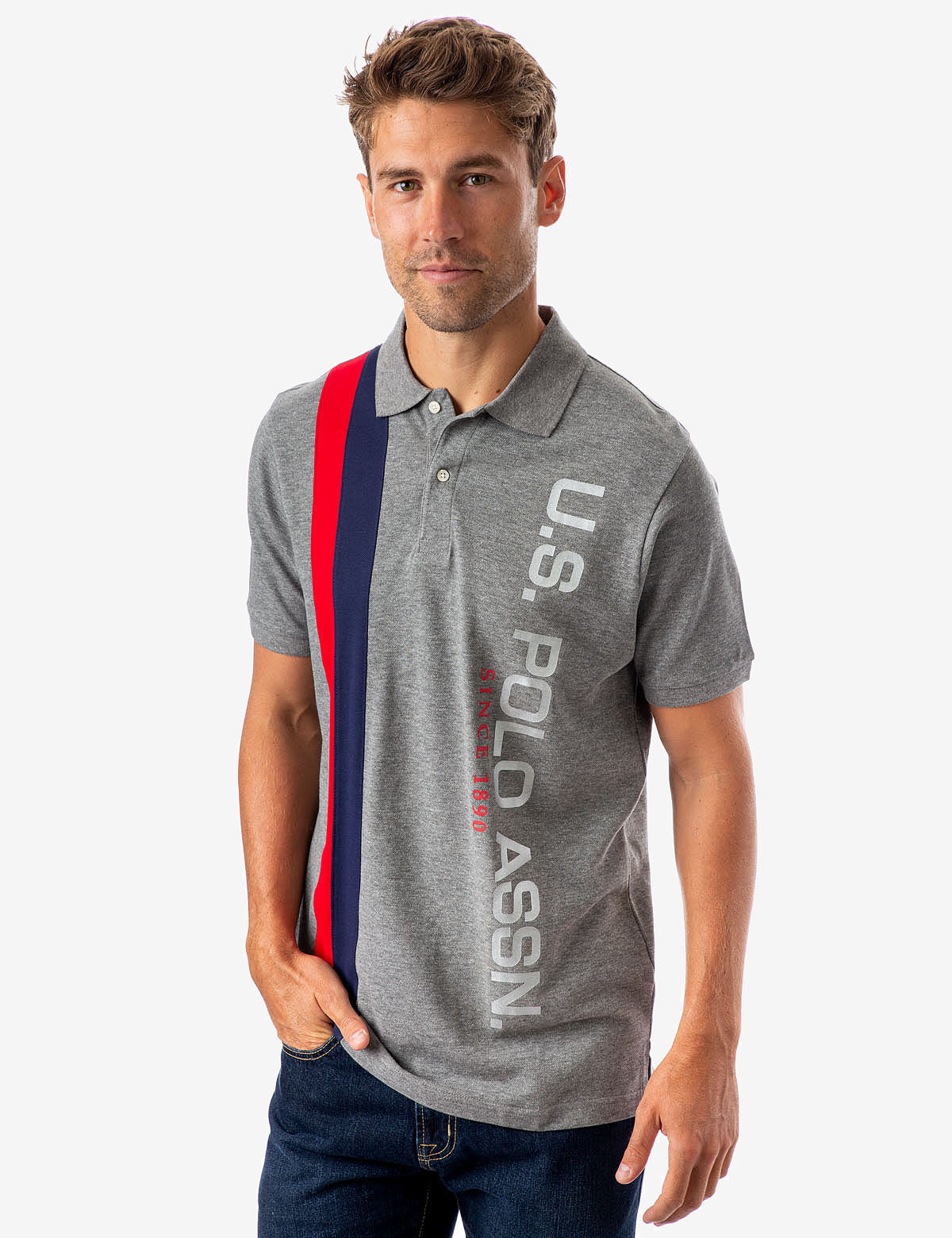 U.S. POLO ASSN. VERTICAL LOGO POLO SHIRT