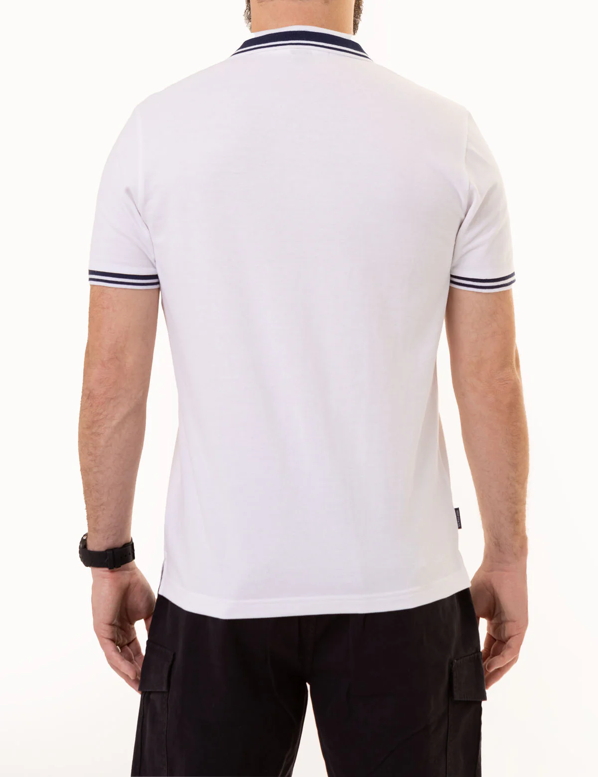 U.S. POLO ASSN. ZIPPER PLACKET PIECED POLO SHIRT - Image 4