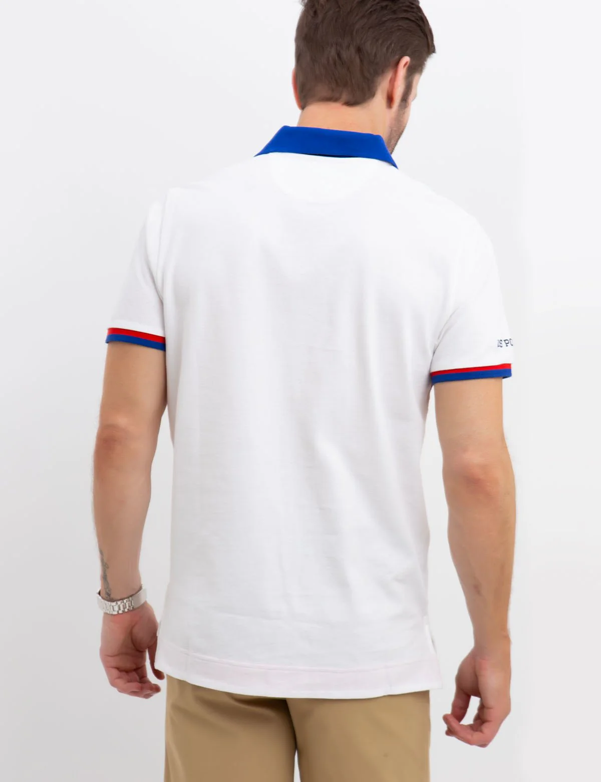 USA CHEST STRIPED POLO SHIRT - Image 16