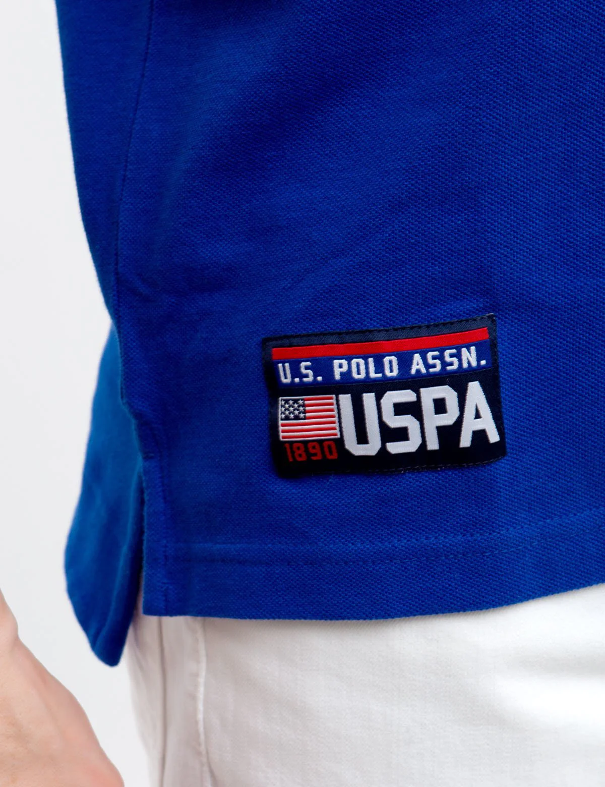 USA CHEST STRIPED POLO SHIRT - Image 4
