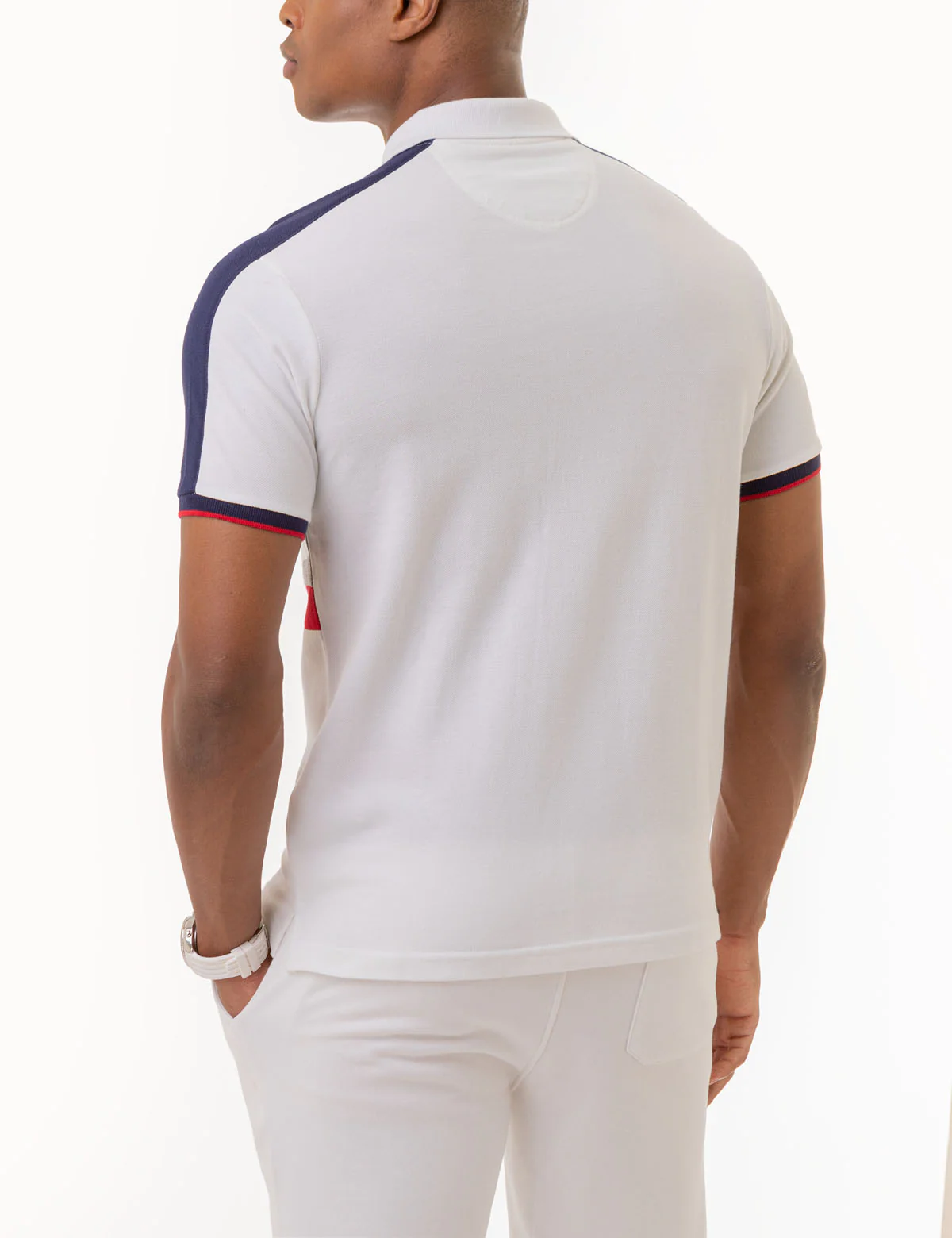 USA COLORBLOCK GRAPHIC PIQUE POLO SHIRT - Image 11