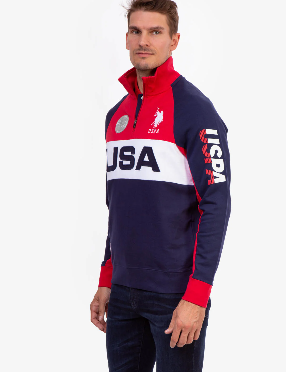USA COLORBLOCK QUARTER ZIP PULLOVER - Image 11