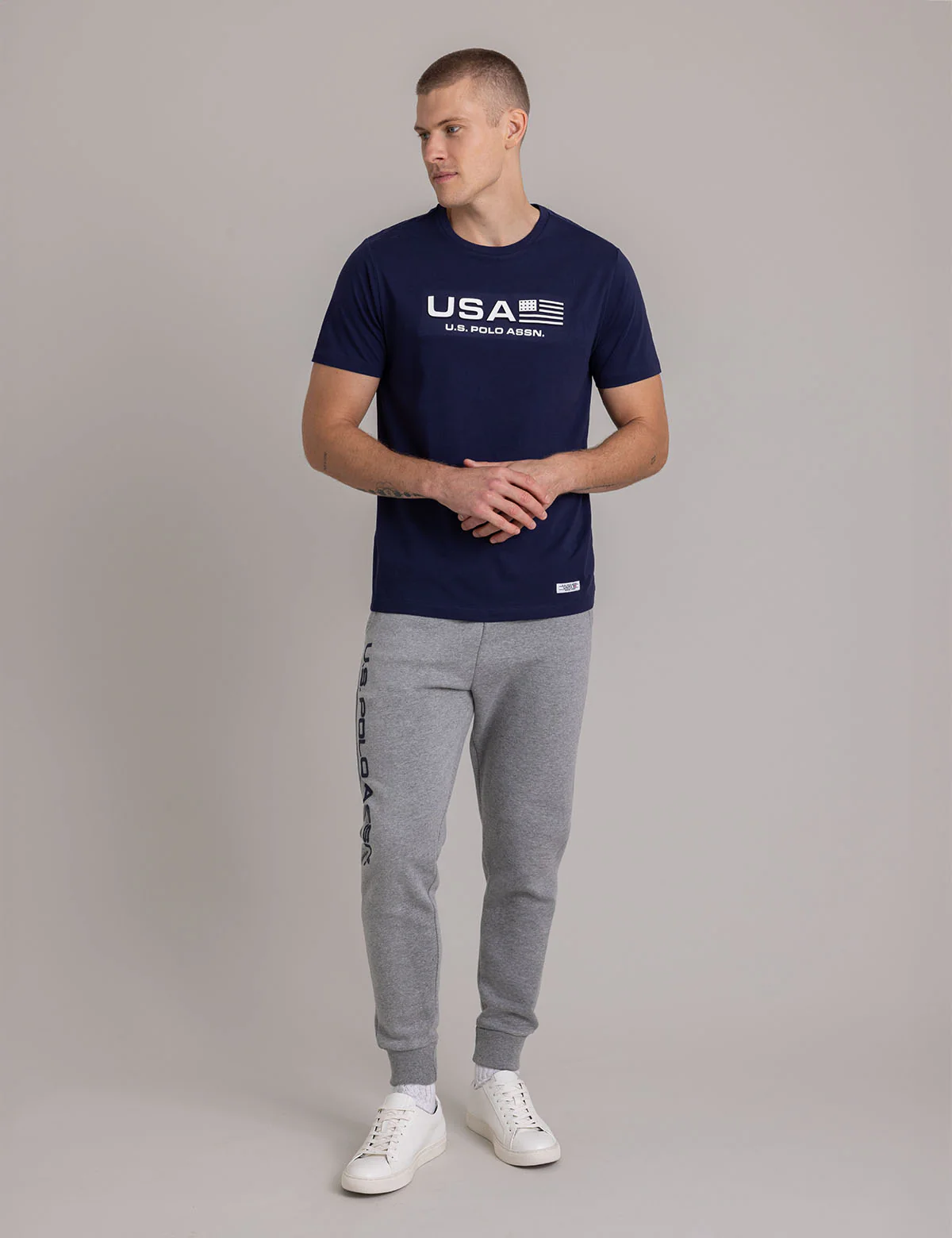 USA EMBOSSED PRINT JERSEY T-SHIRT - Image 2