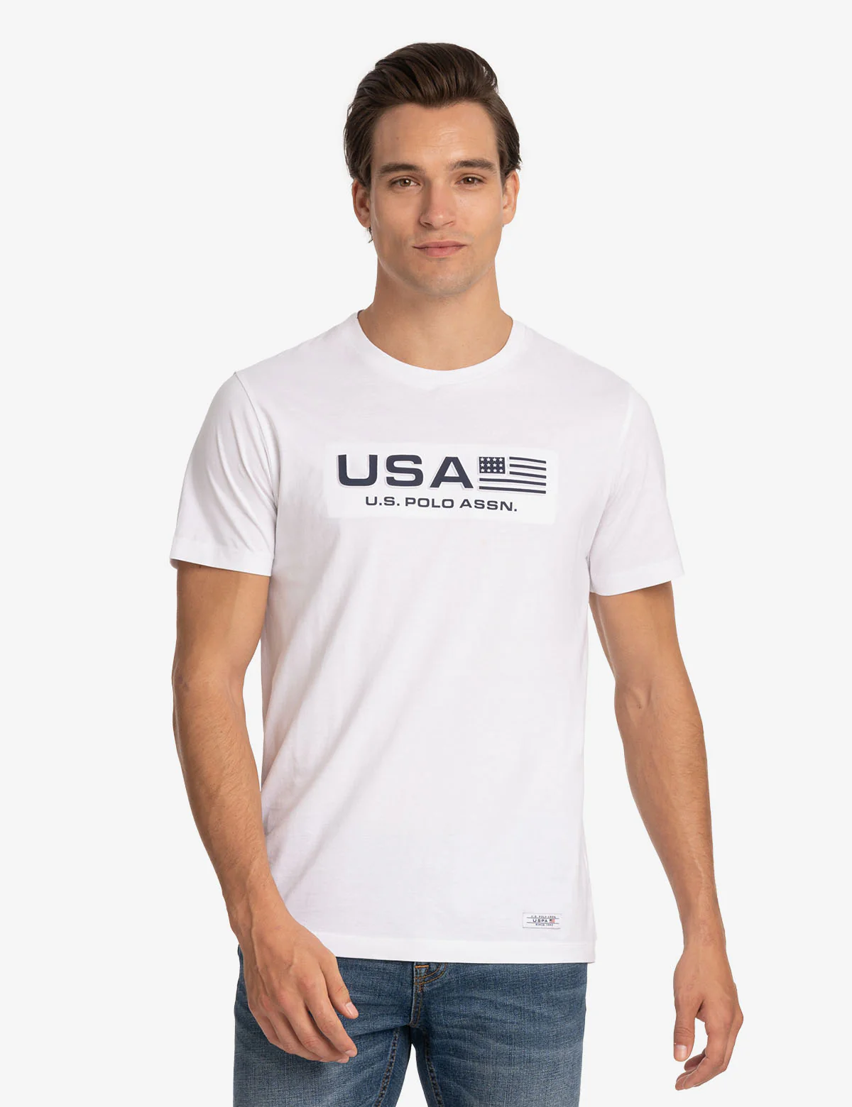 USA EMBOSSED PRINT JERSEY T-SHIRT - Image 5
