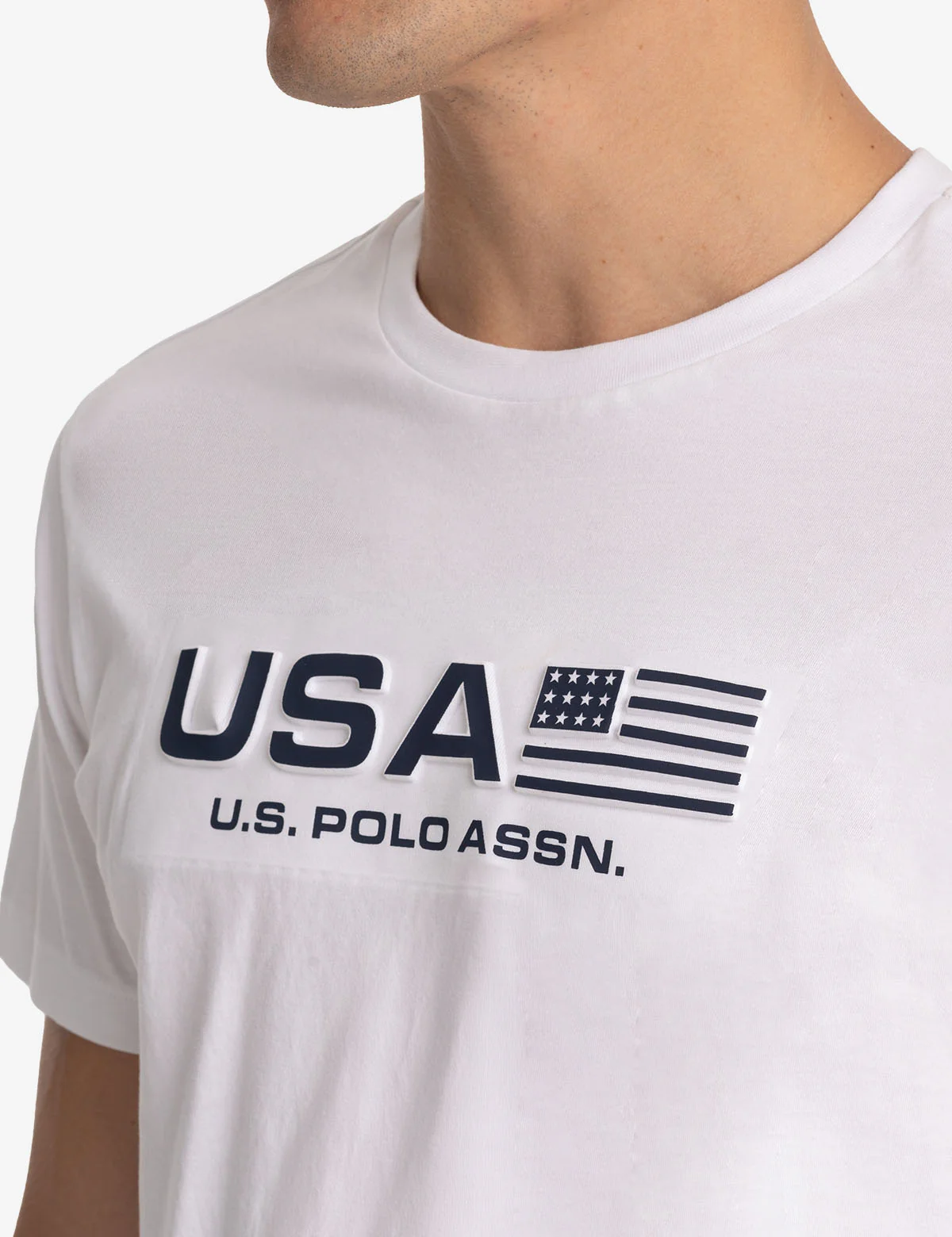 USA EMBOSSED PRINT JERSEY T-SHIRT - Image 8