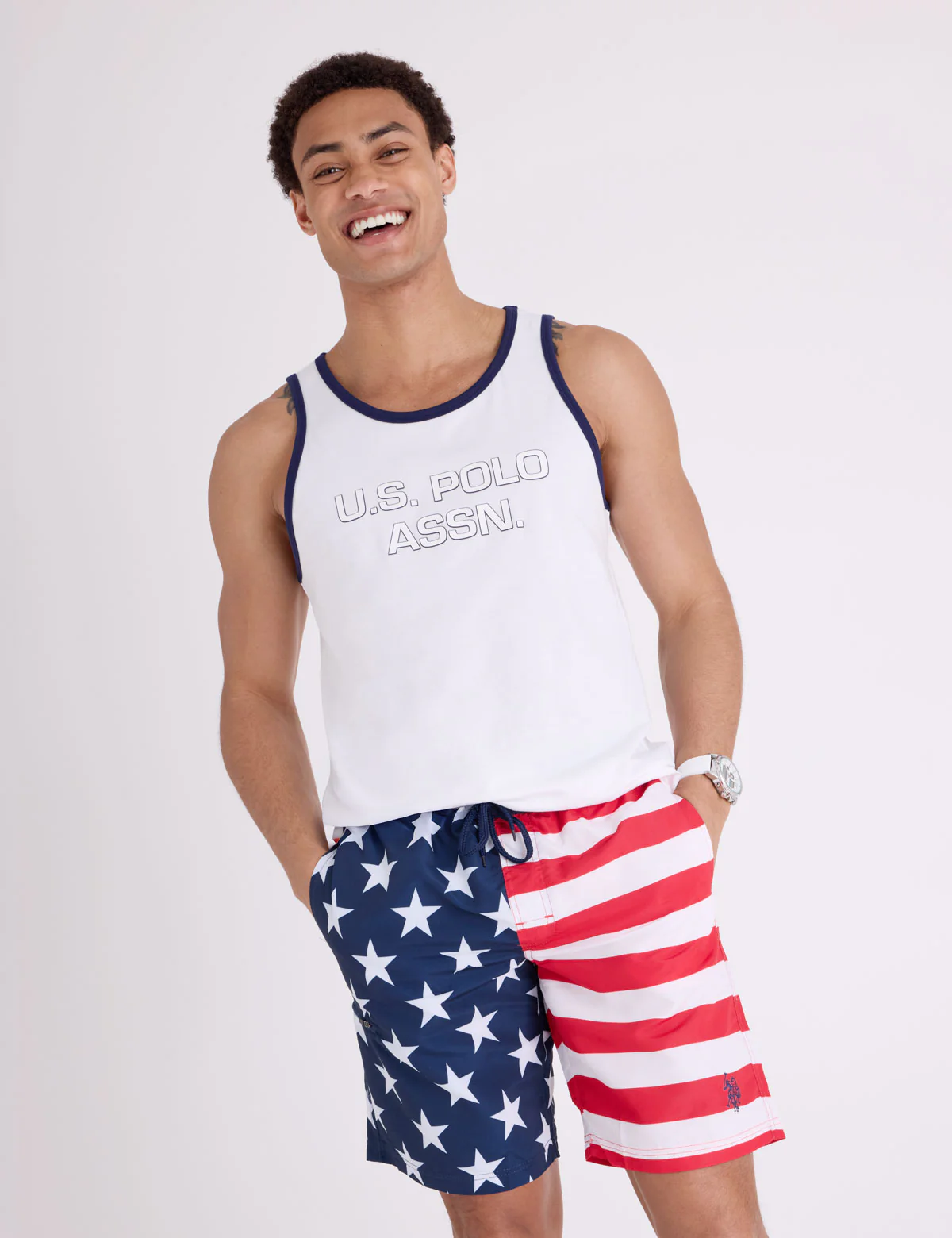 USA FLAG SWIM SHORTS - Image 2