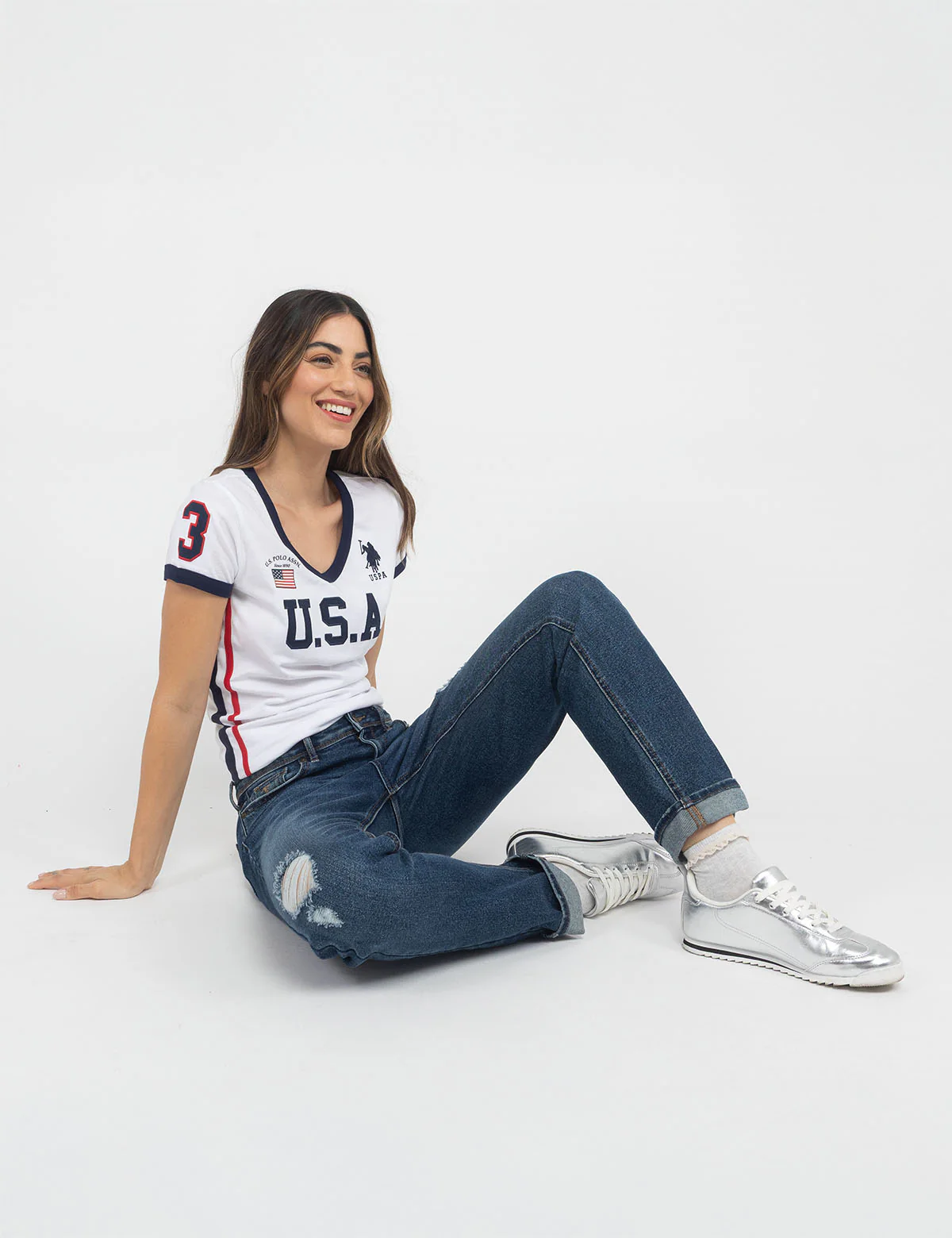 USA SIGNATURE STRIPE T-SHIRT - Image 4