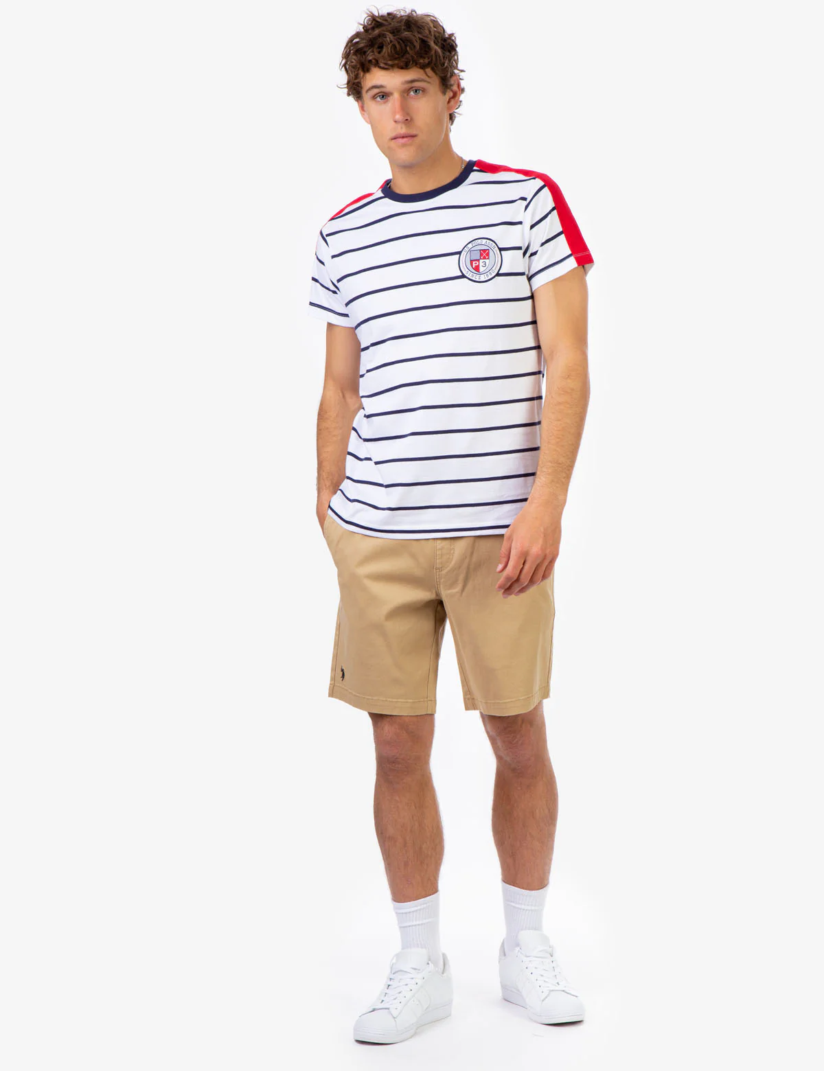 STRIPE USA PATCH LOGO T-SHIRT - Image 2