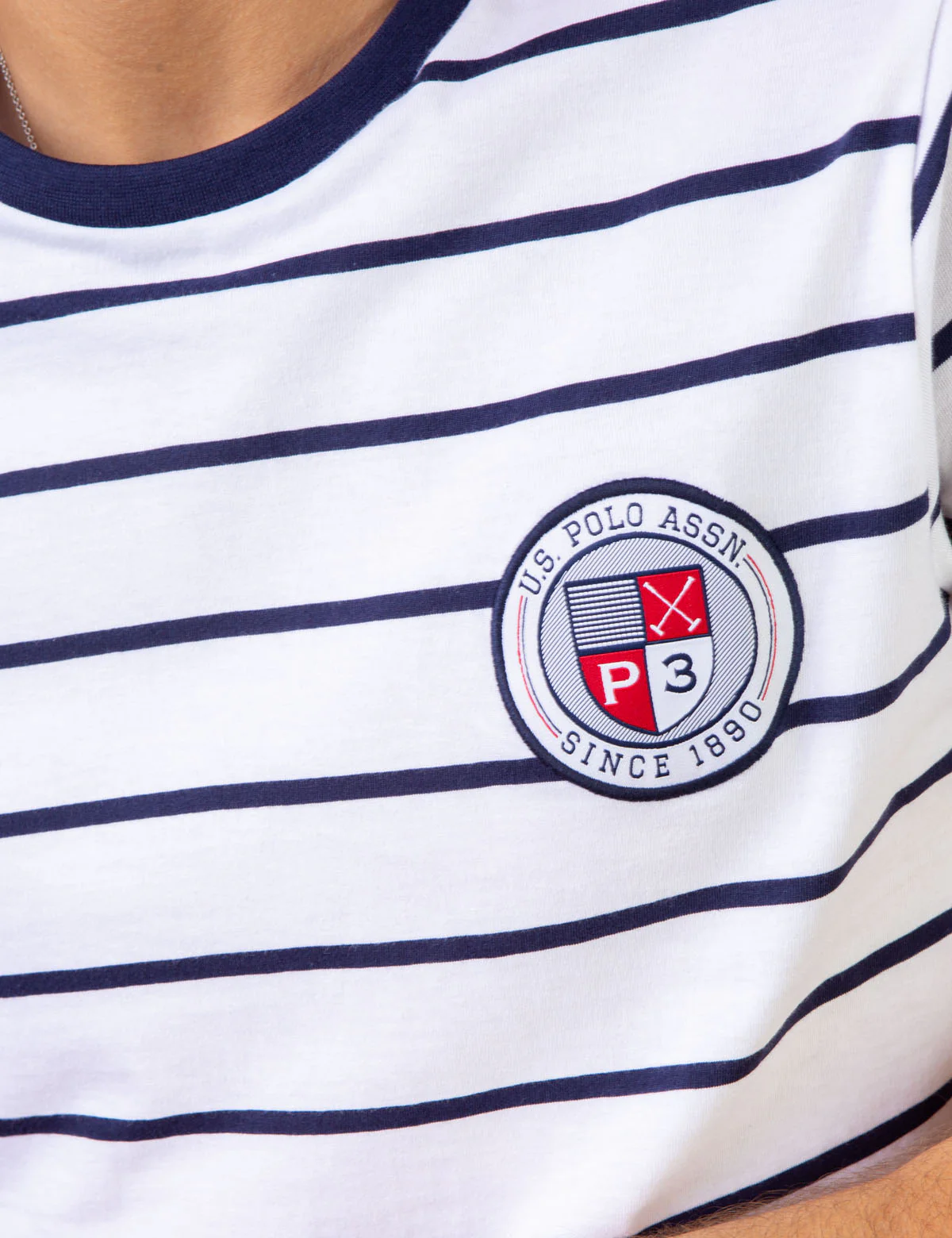 STRIPE USA PATCH LOGO T-SHIRT - Image 5