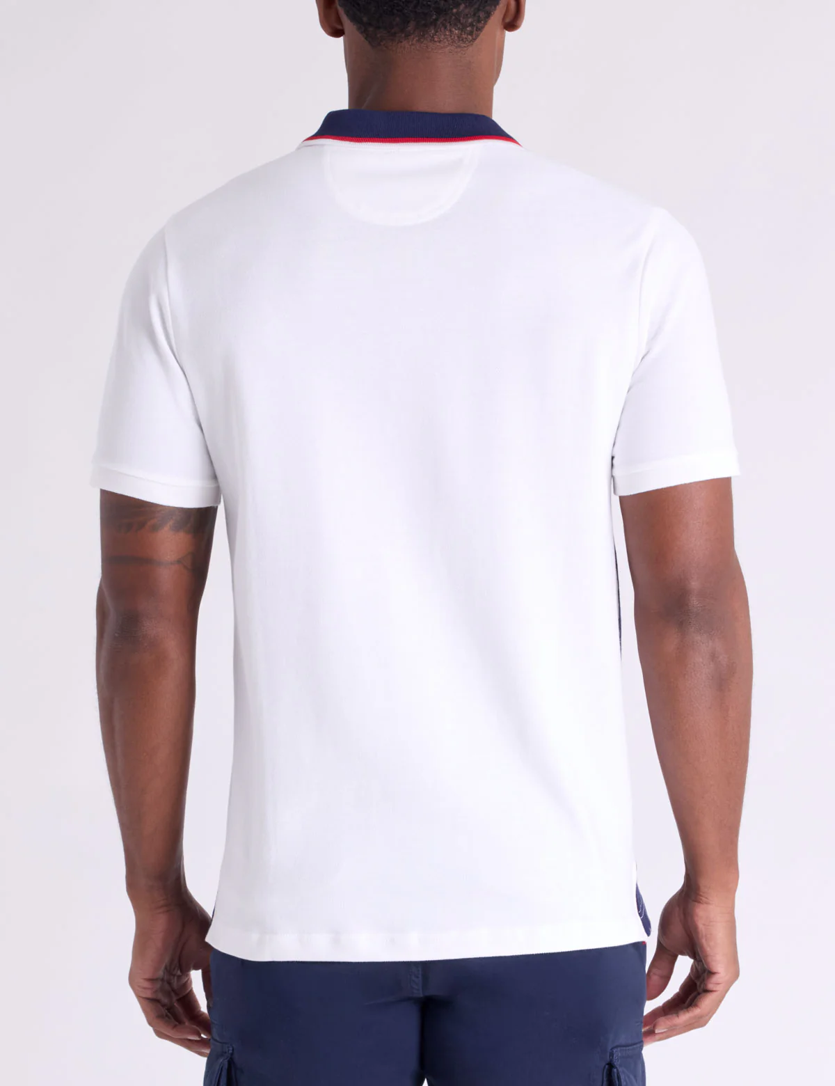 USA VERTICAL PATCH PIQUE POLO SHIRT WITH ZIP PLACKET - Image 10