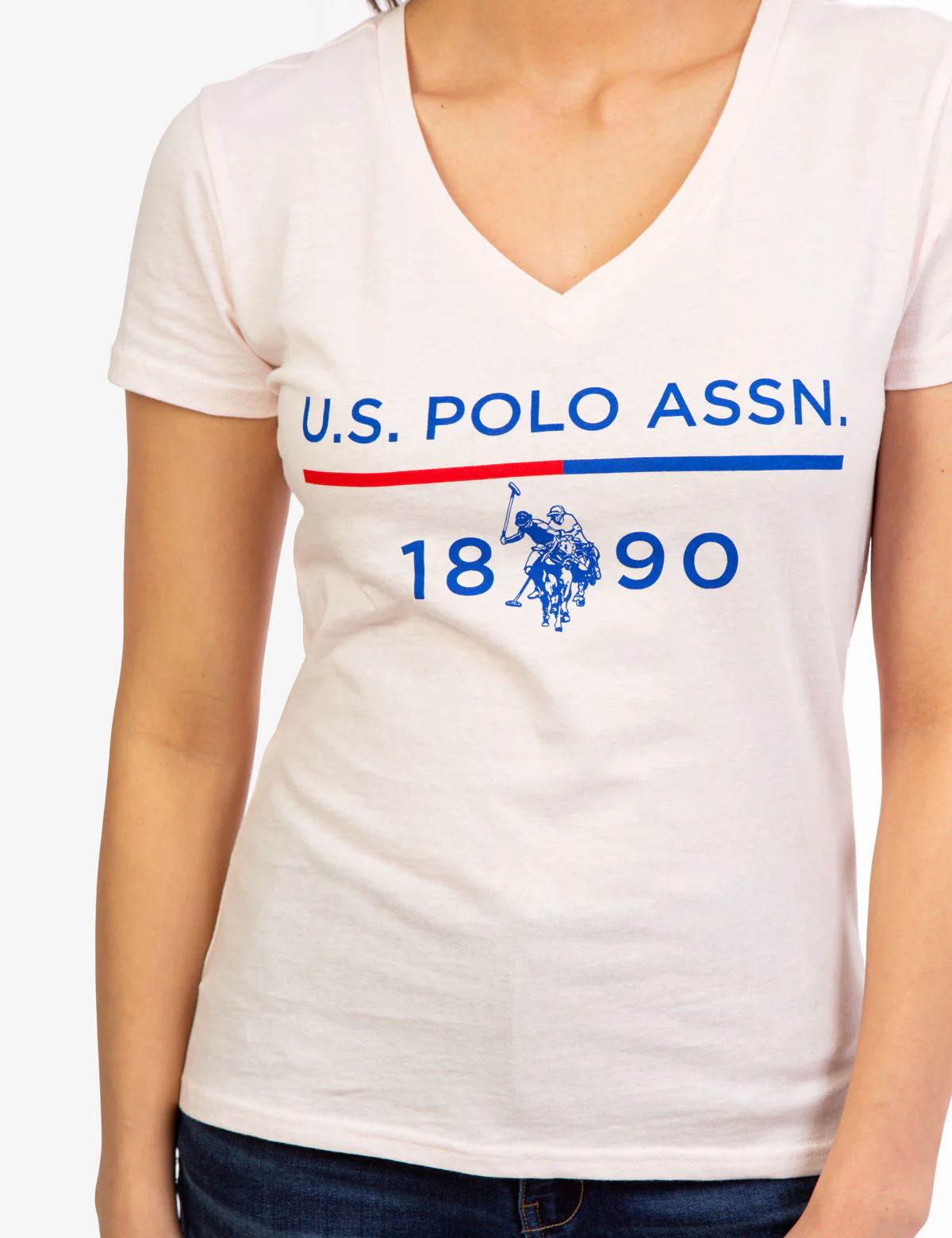 USPA 1890 LOGO V-NECK T-SHIRT - Image 3