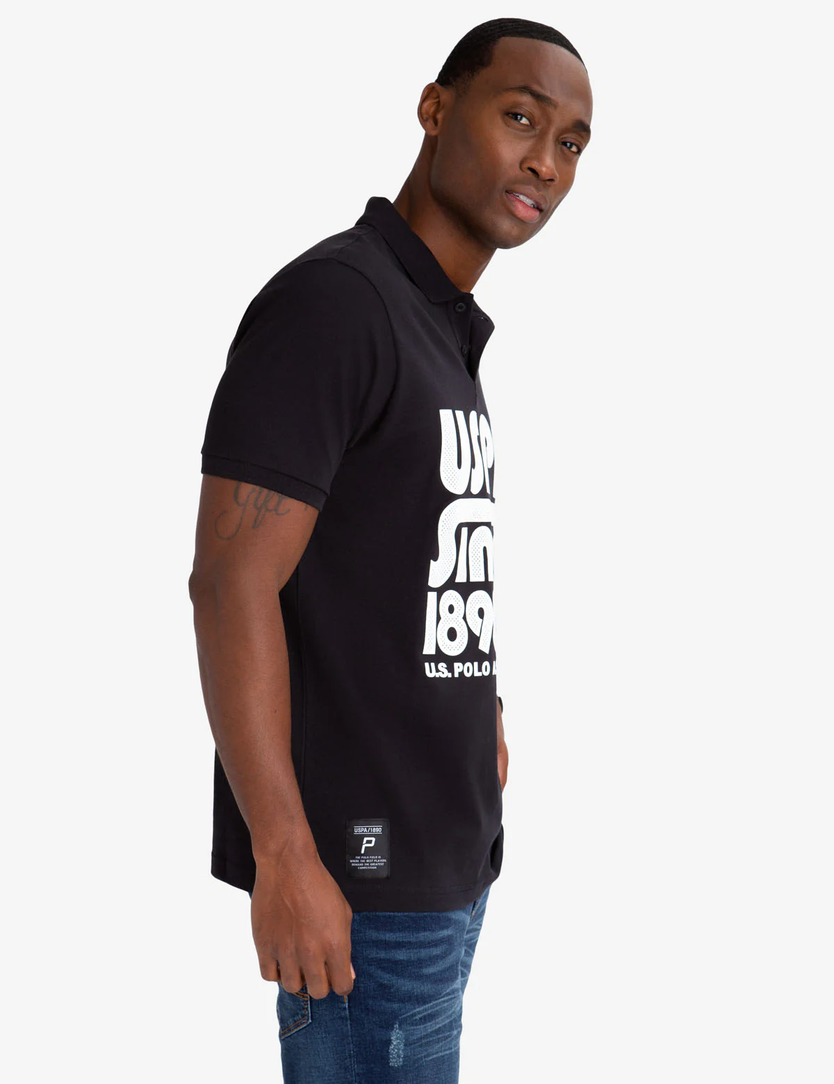 USPA 1890 PRINT POLO SHIRT - Image 2