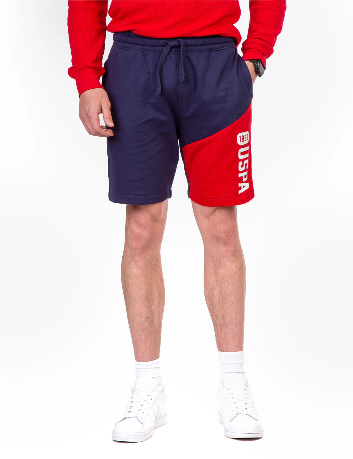 USPA COLORBLOCK FLEECE SHORT
