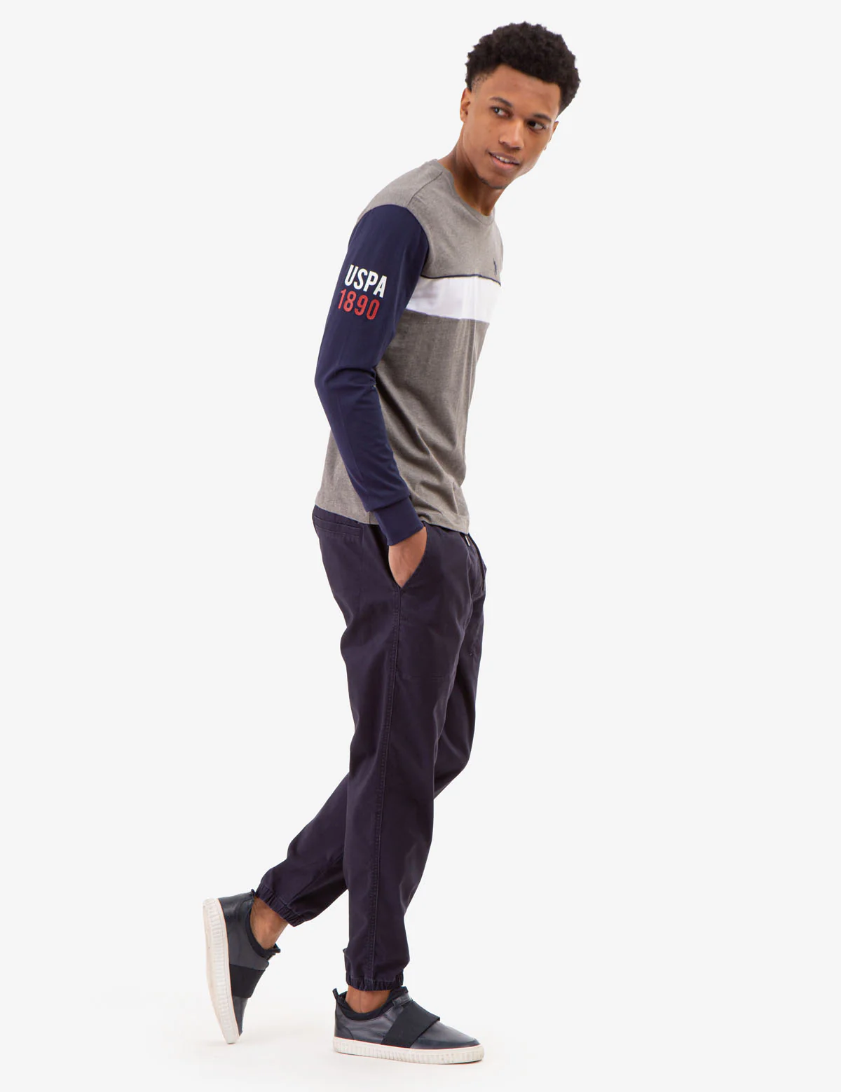 USPA COLORBLOCK LONG SLEEVE T-SHIRT - Image 8