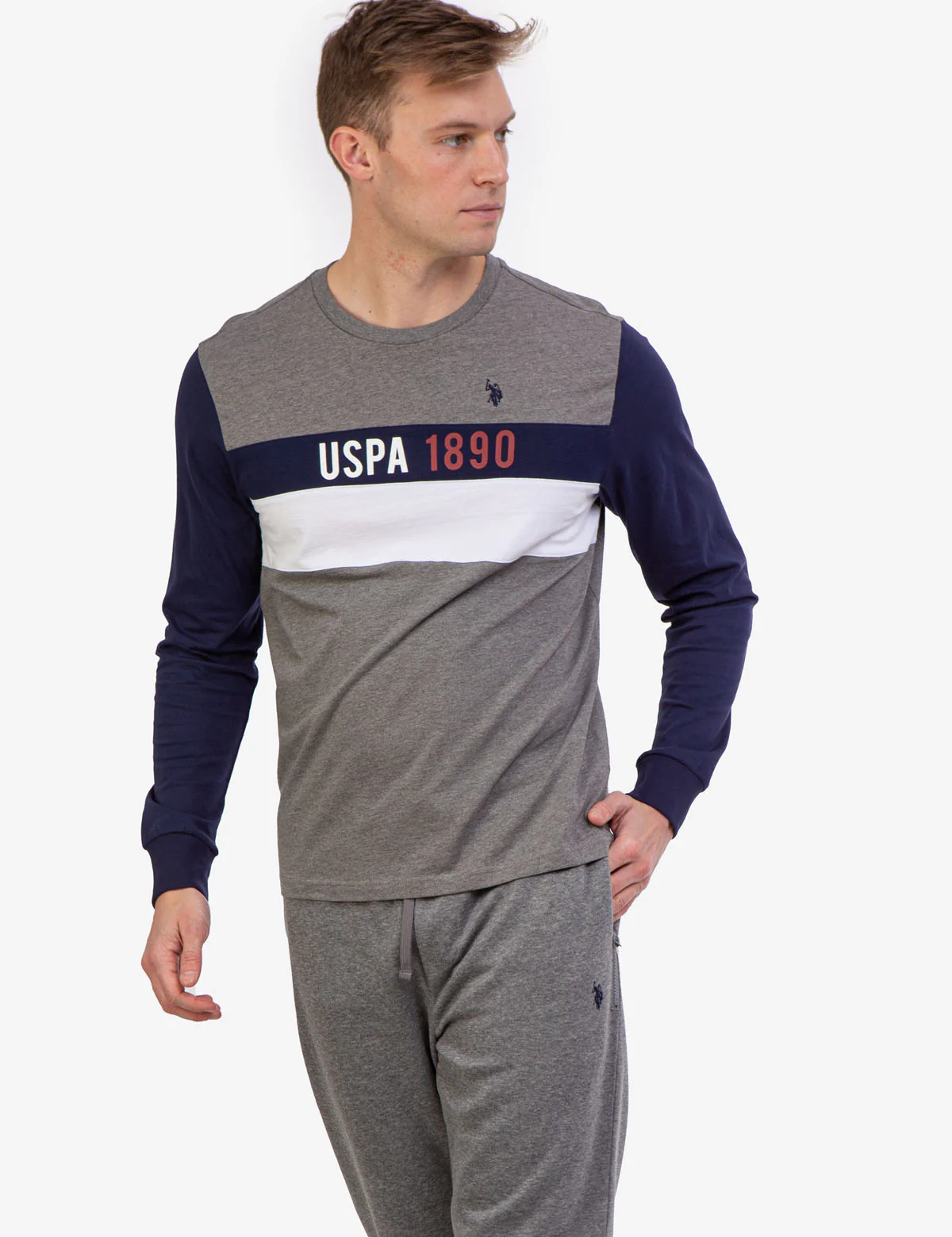 USPA COLORBLOCK LONG SLEEVE T-SHIRT - Image 4