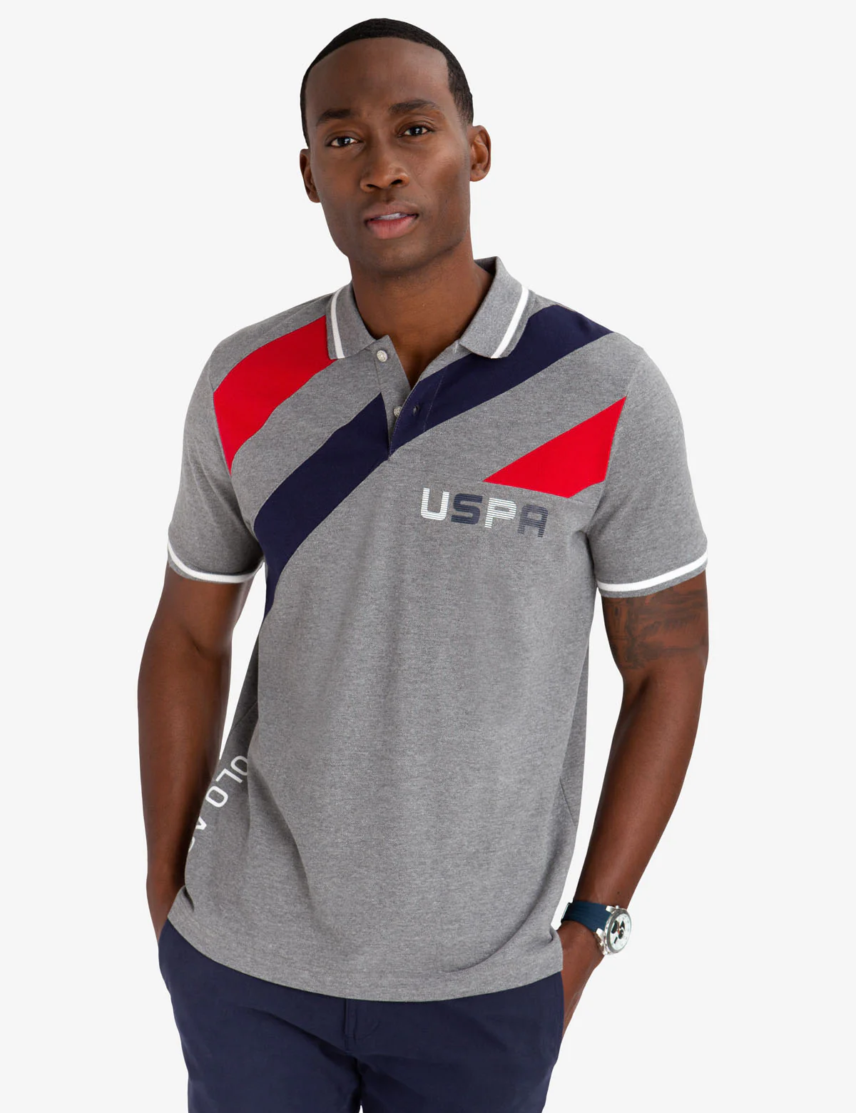 USPA COLORBLOCK POLO SHIRT