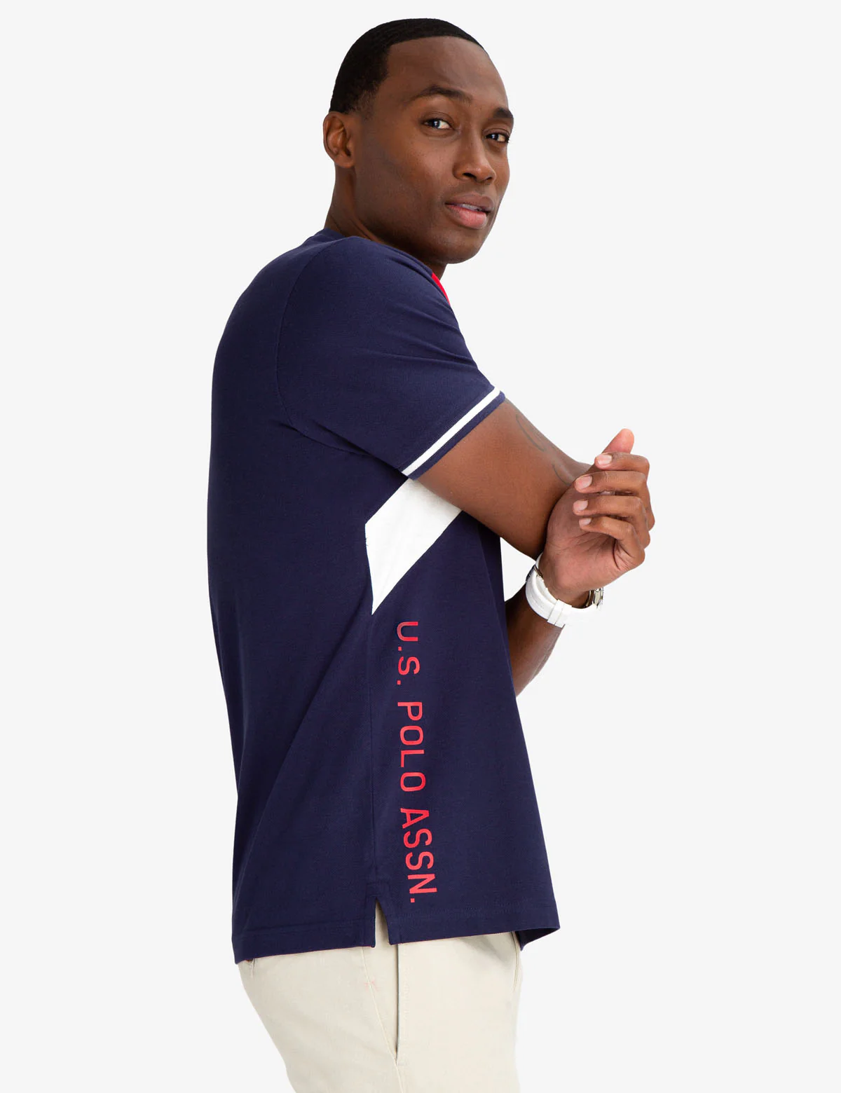 USPA COLORBLOCK POLO SHIRT - Image 8