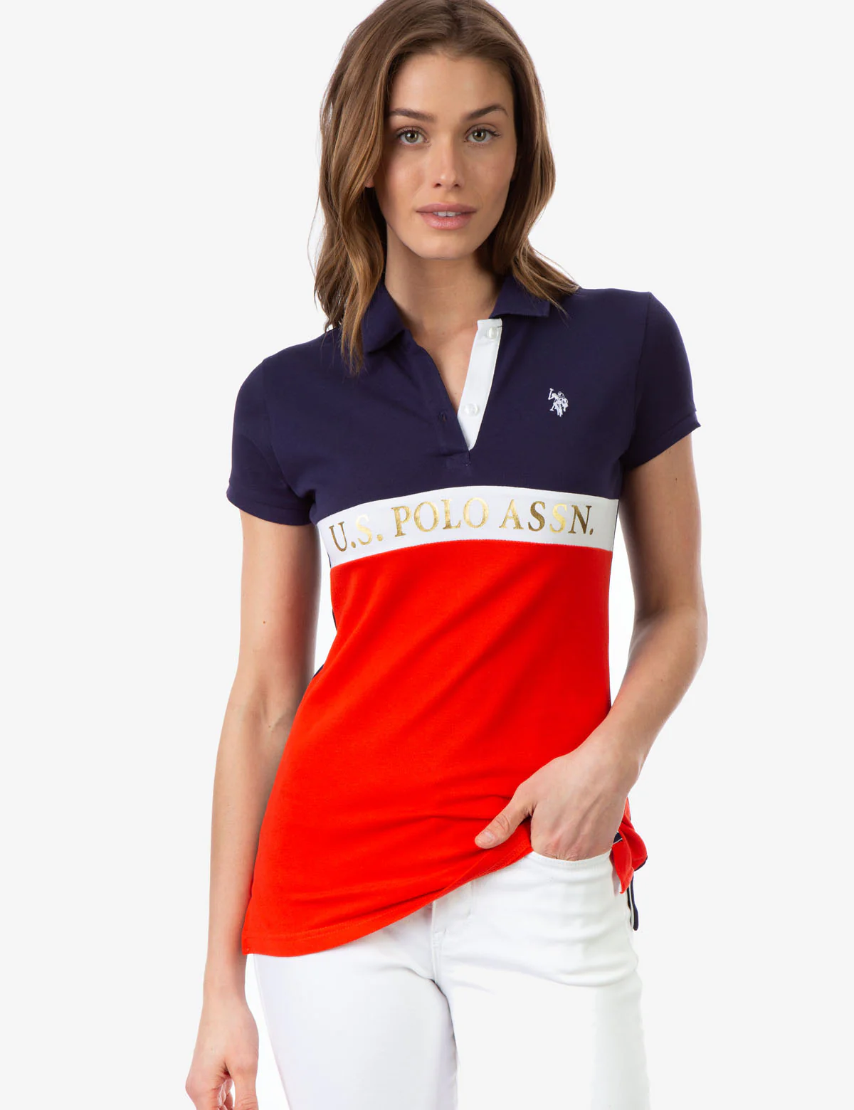USPA COLORBLOCK POLO SHIRT - Image 3
