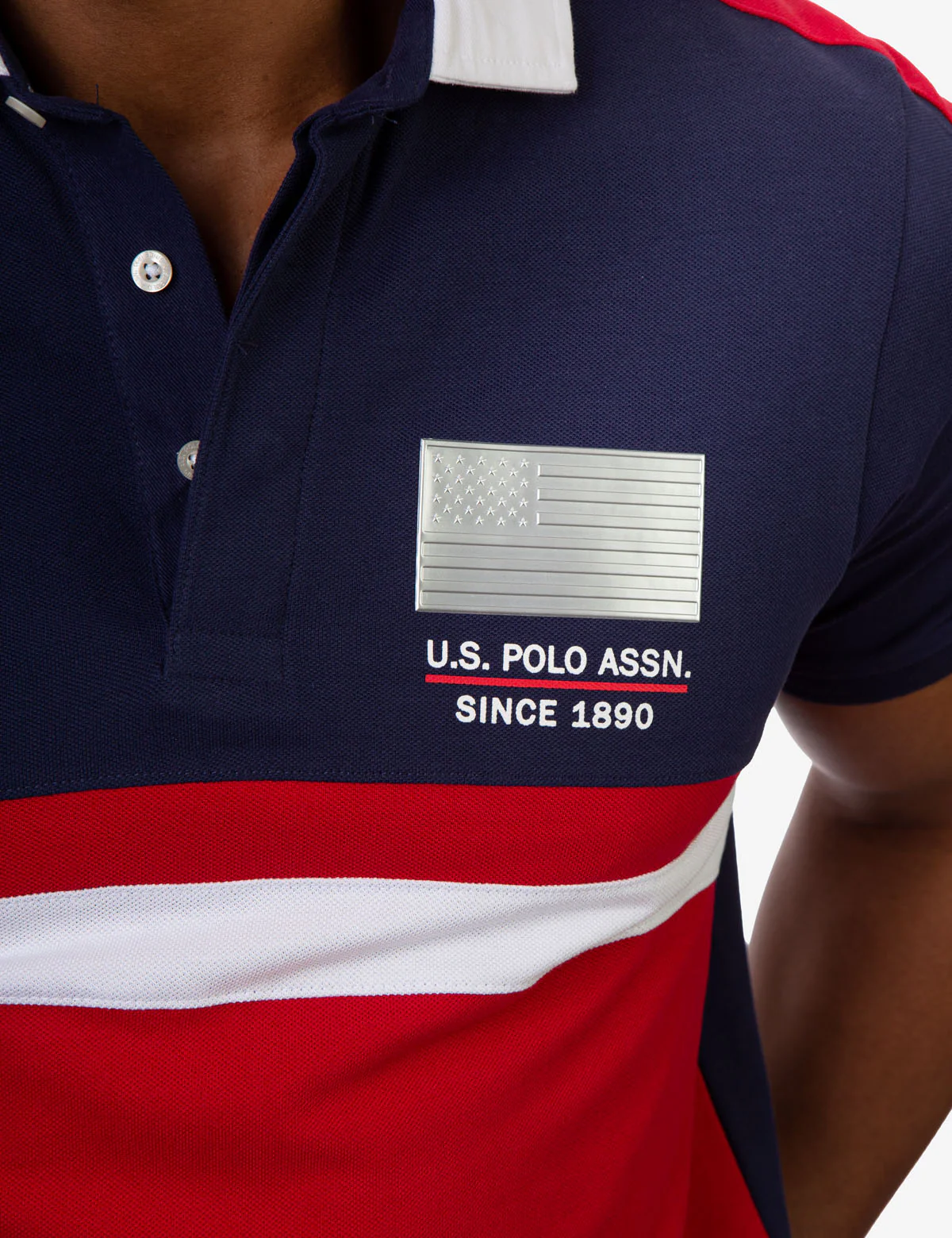 USPA COLORBLOCK SIDE LOGO POLO SHIRT - Image 11
