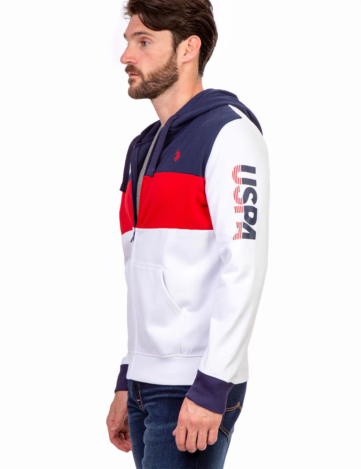 USPA COLORBLOCK ZIP HOODIE - Image 3