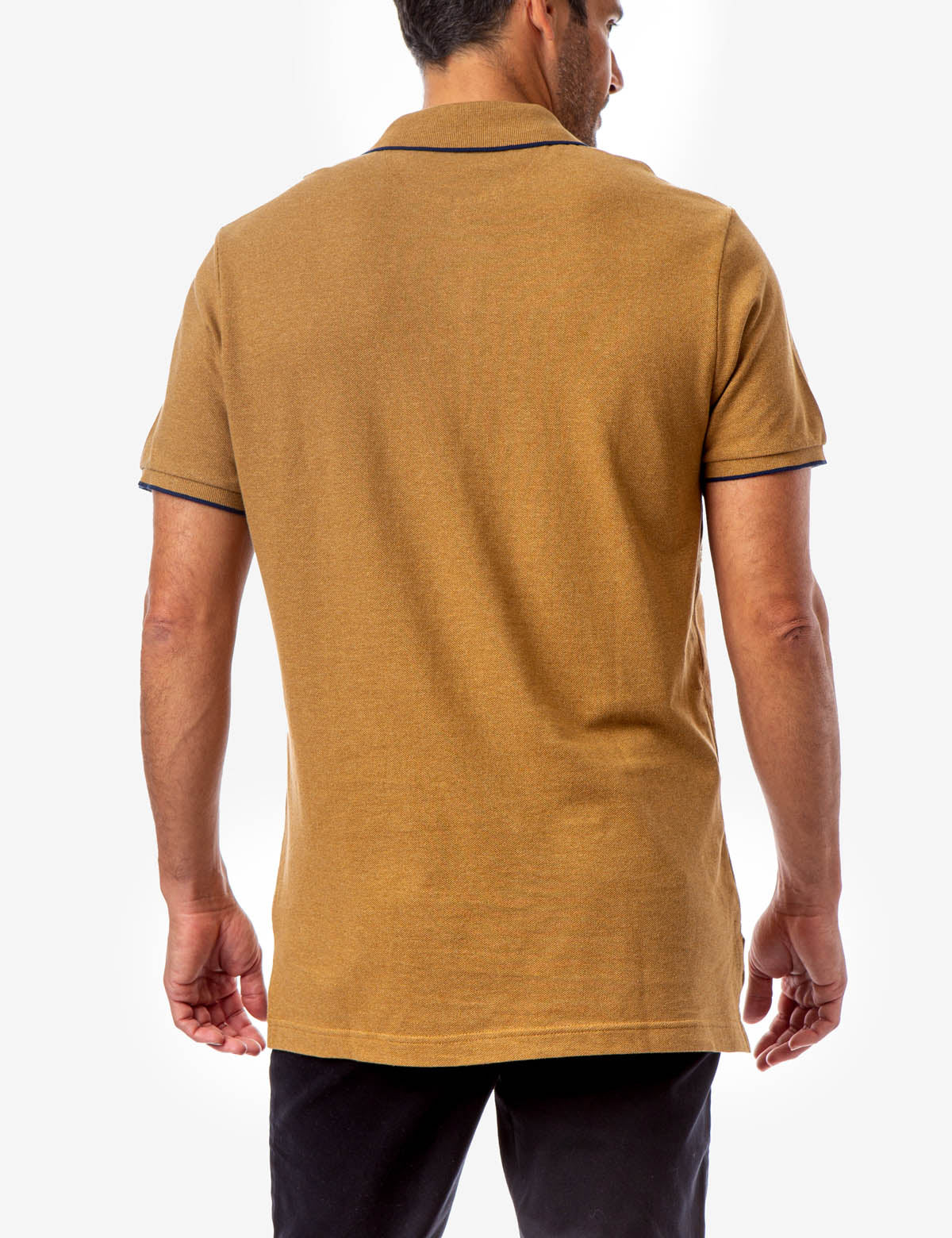 MARLED YARN POLO SHIRT WITH EMBROIDERED CREST - Image 11