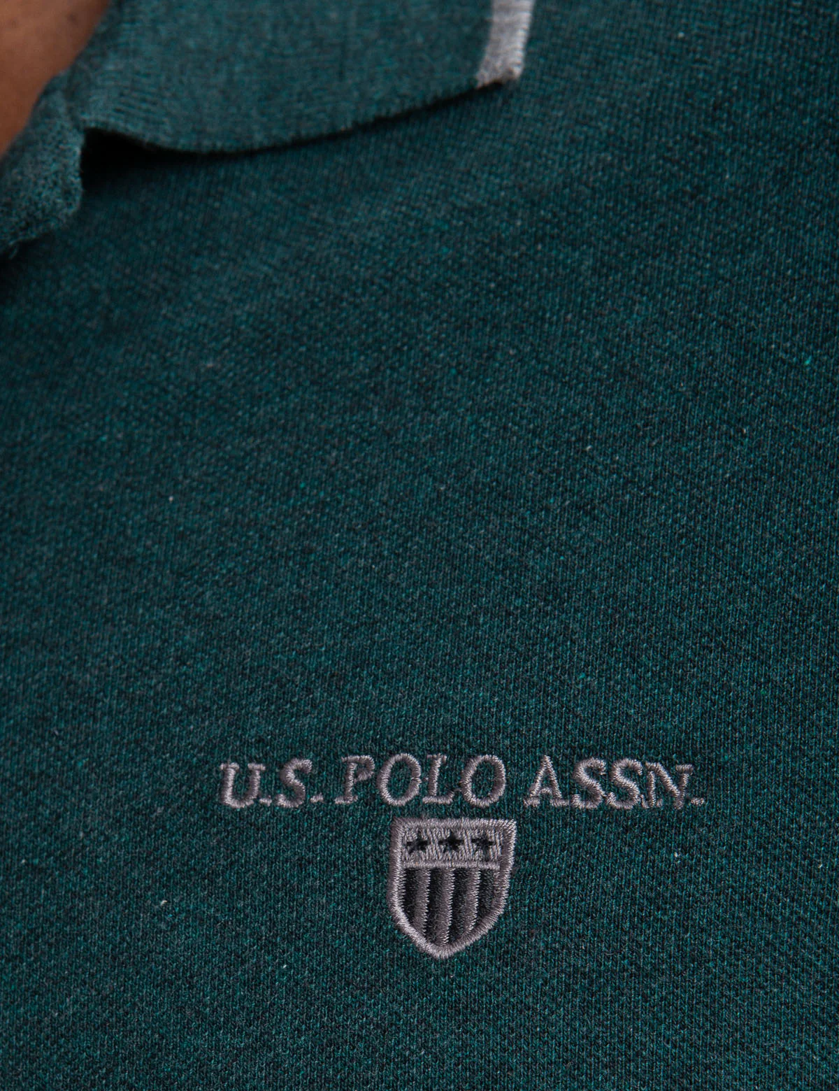 MARLED YARN POLO SHIRT WITH EMBROIDERED CREST - Image 15