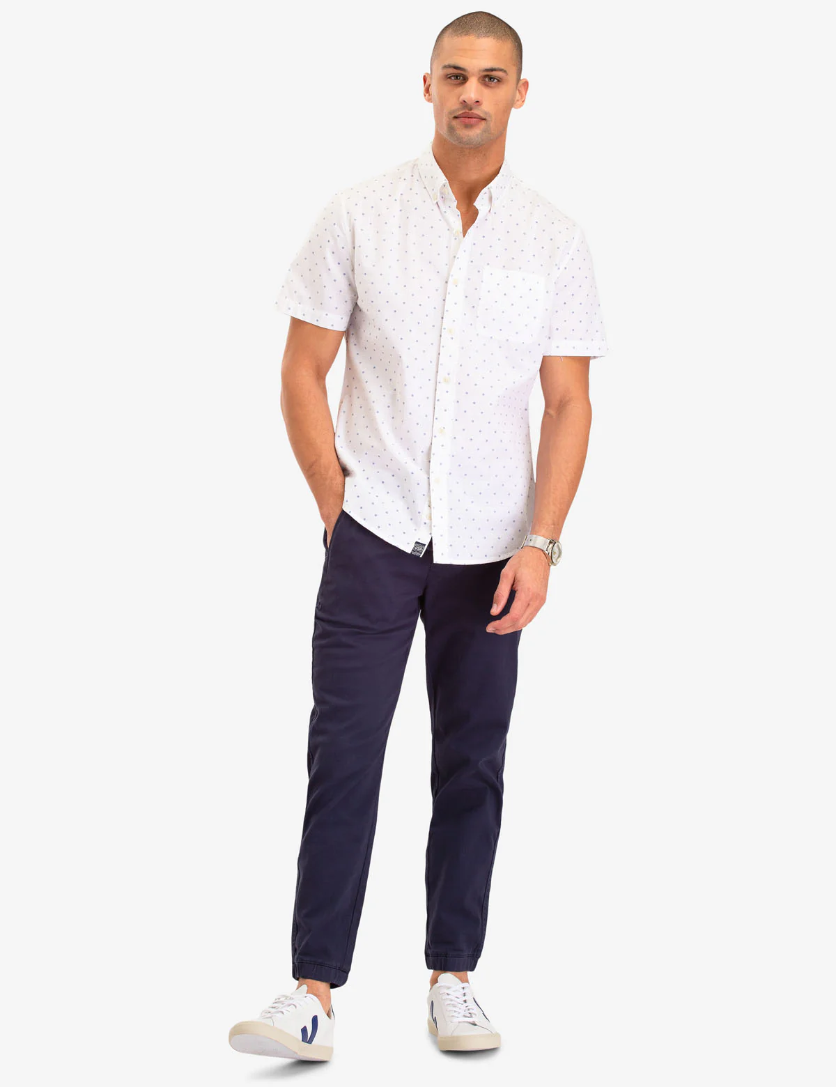 USPA DOT PRINT SHORT SLEEVE SHIRT - Image 2