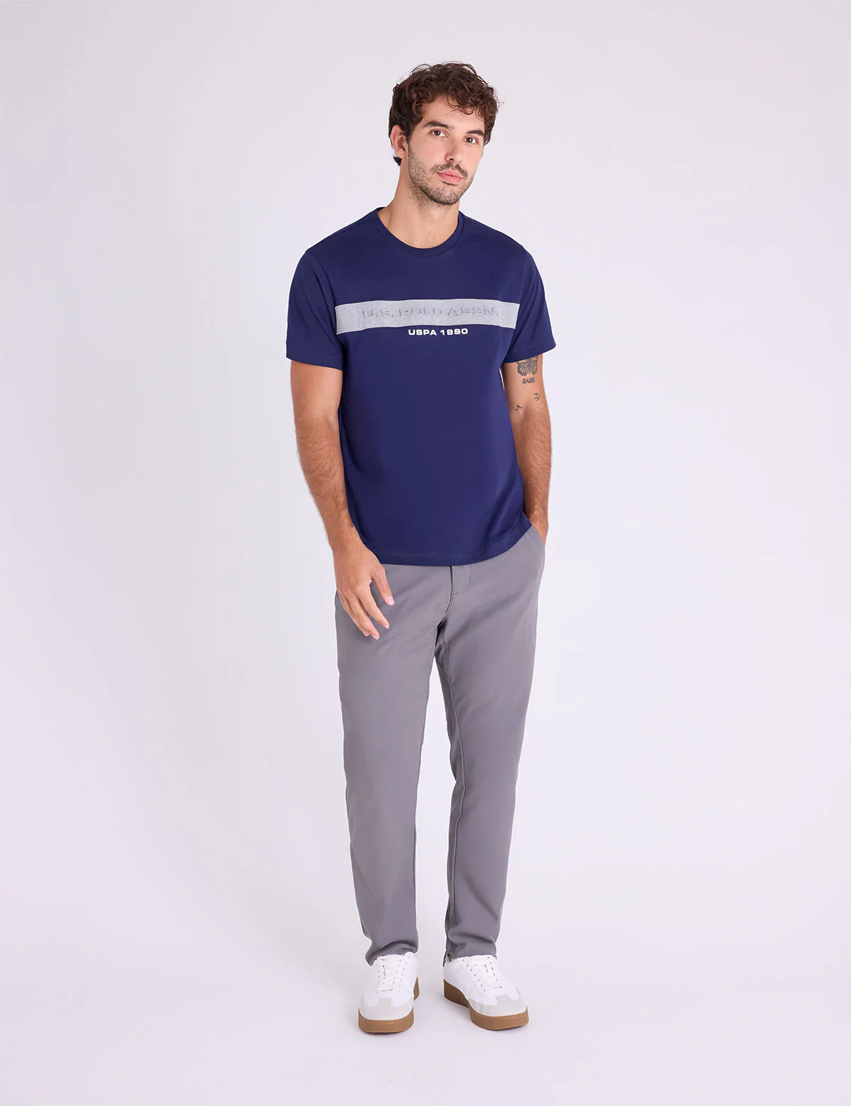 USPA EMBOSSED LOGO JERSEY T-SHIRT - Image 3