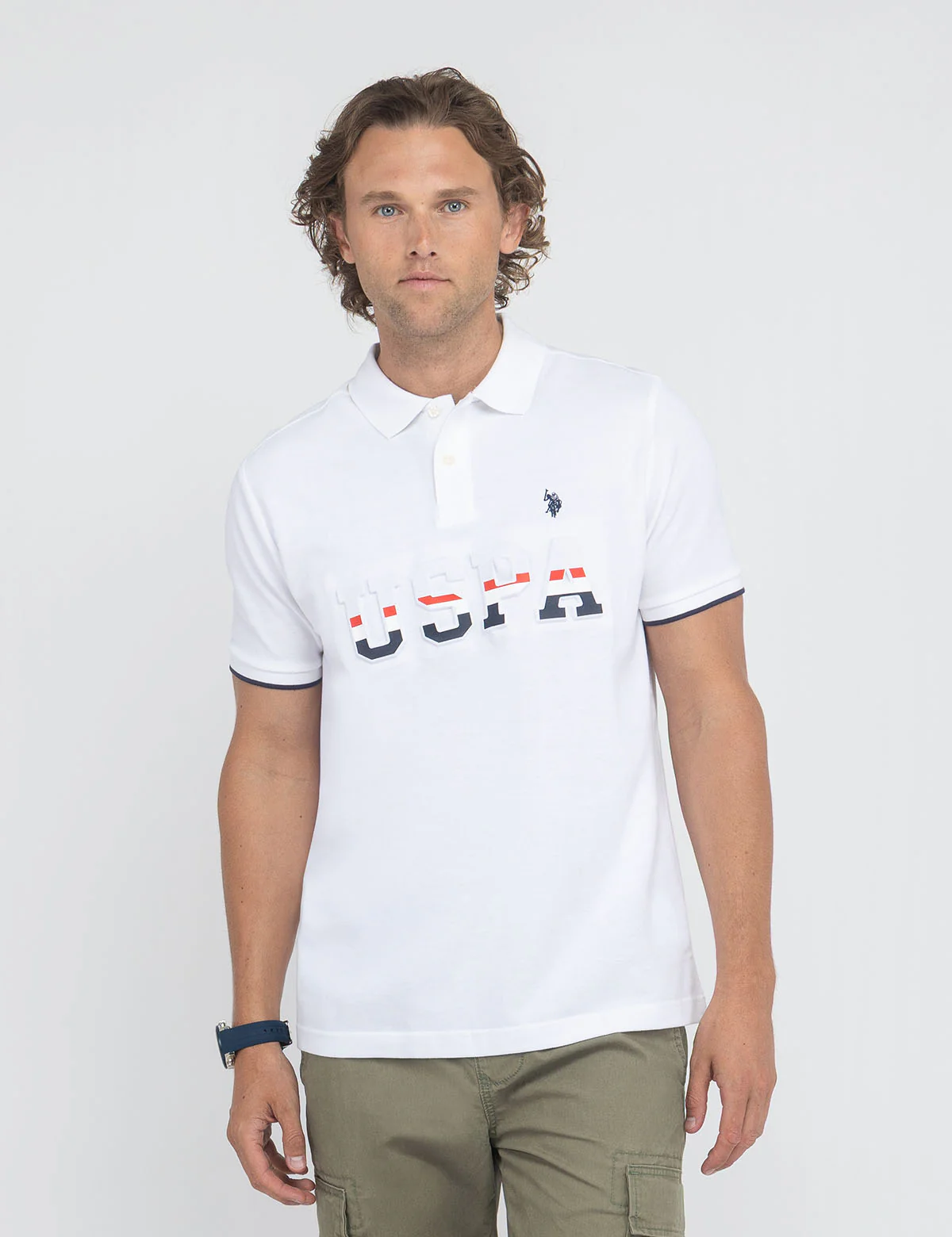 USPA EMBOSSED PIQUE POLO SHIRT - Image 5