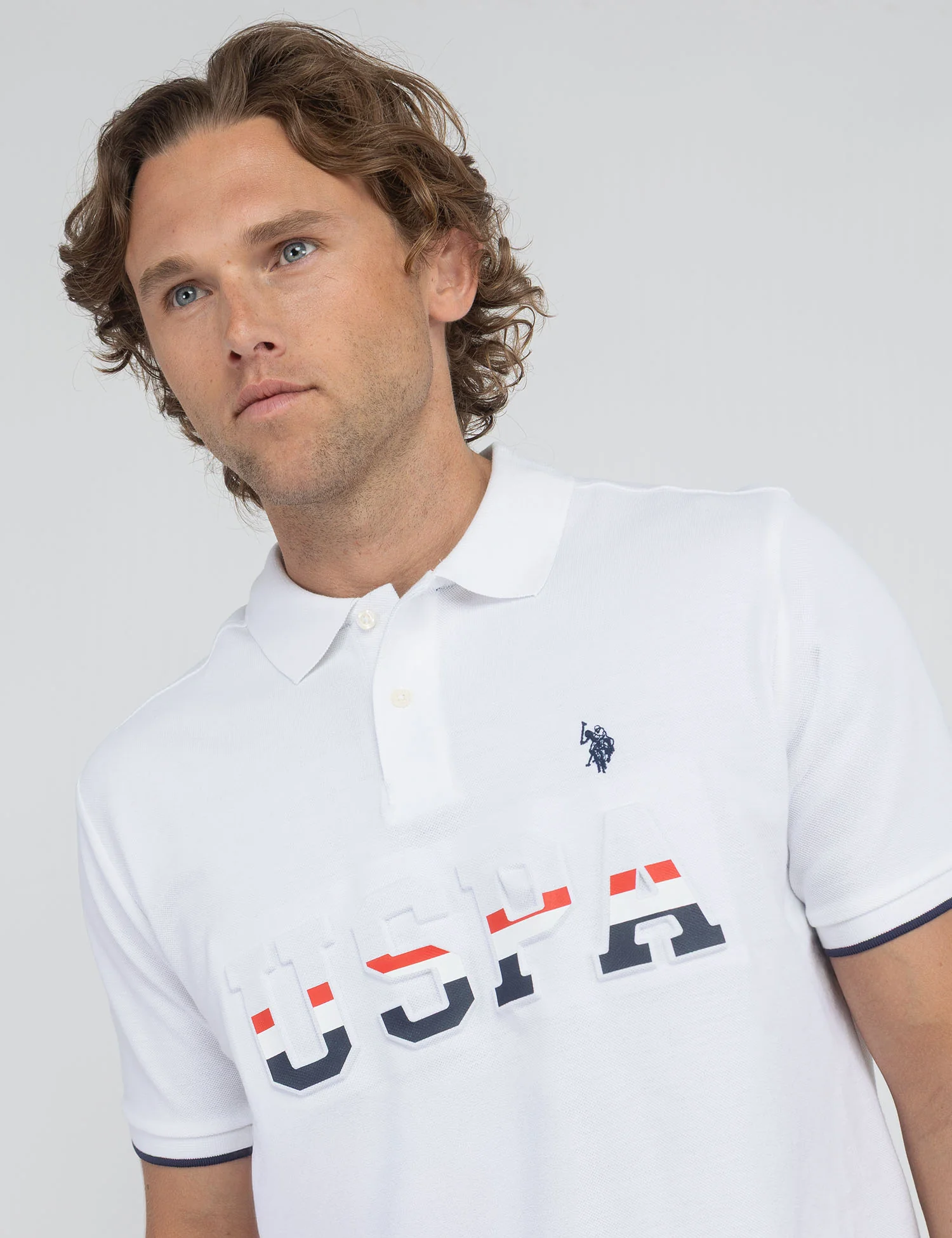 USPA EMBOSSED PIQUE POLO SHIRT - Image 7