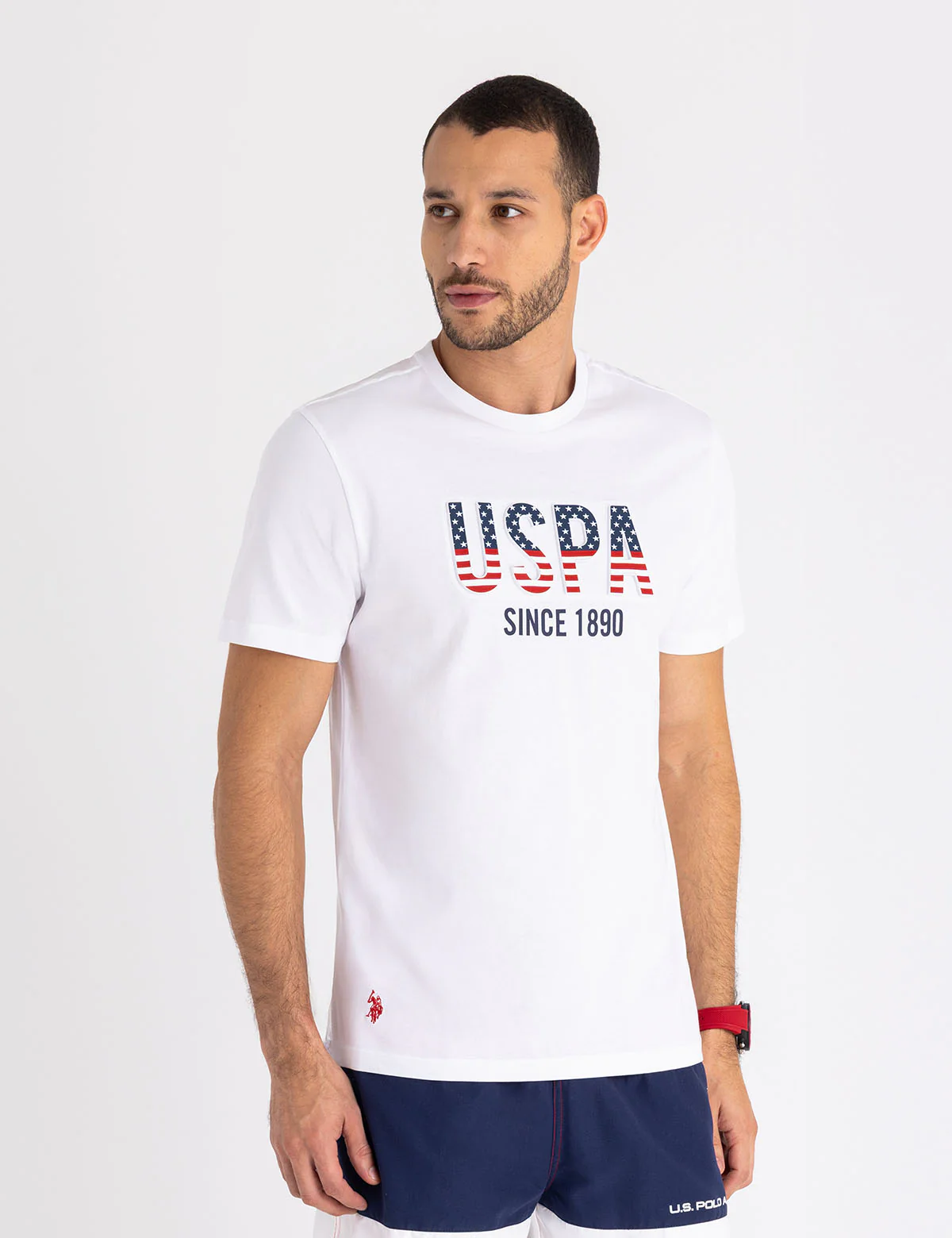 USPA EMBOSSED WORDMARK JERSEY T-SHIRT - Image 6