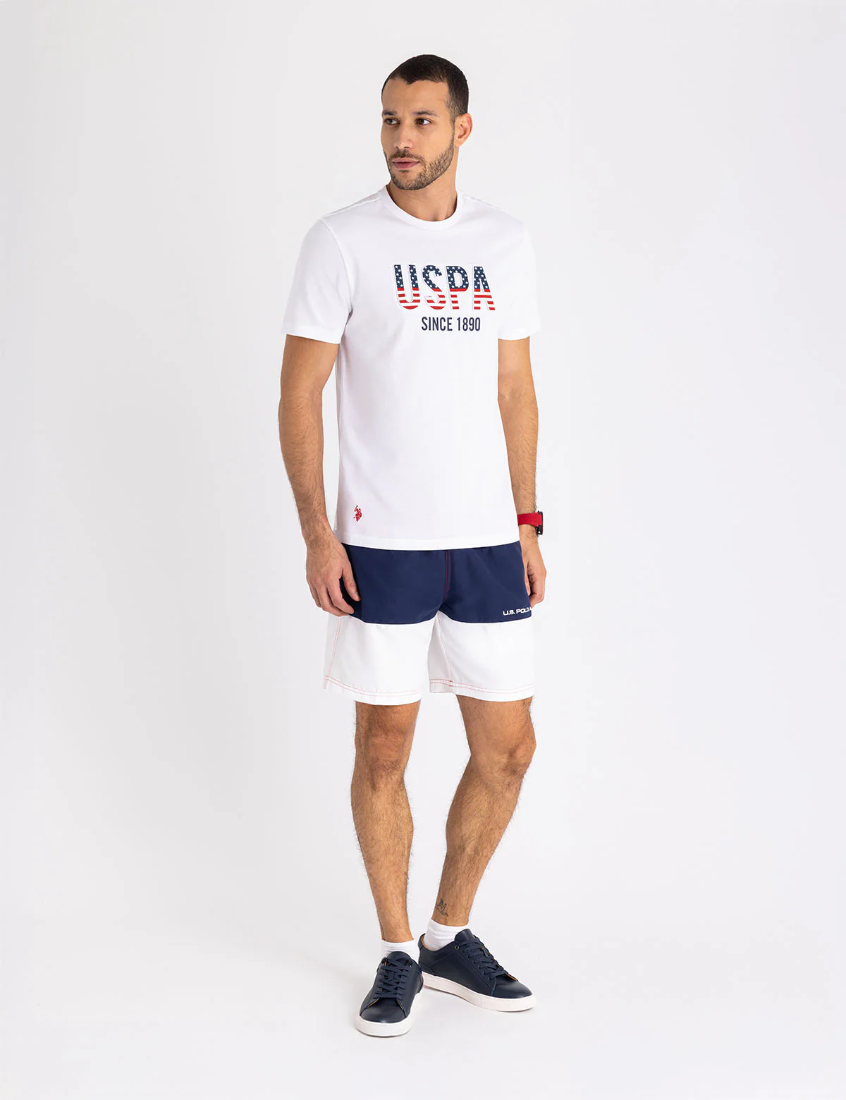 USPA EMBOSSED WORDMARK JERSEY T-SHIRT - Image 8