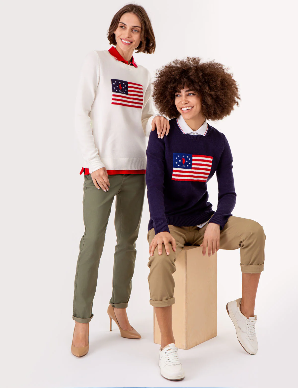 USPA FLAG CREW NECK SWEATER - Image 2