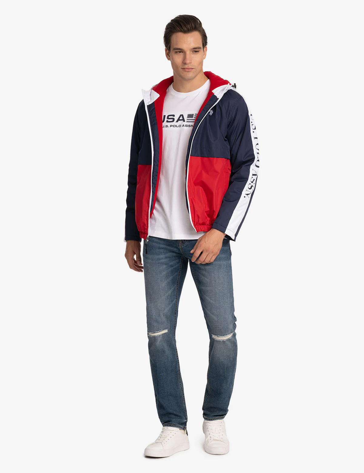 USPA FLEECE LINED COLOR BLOCK JACKET - Image 2