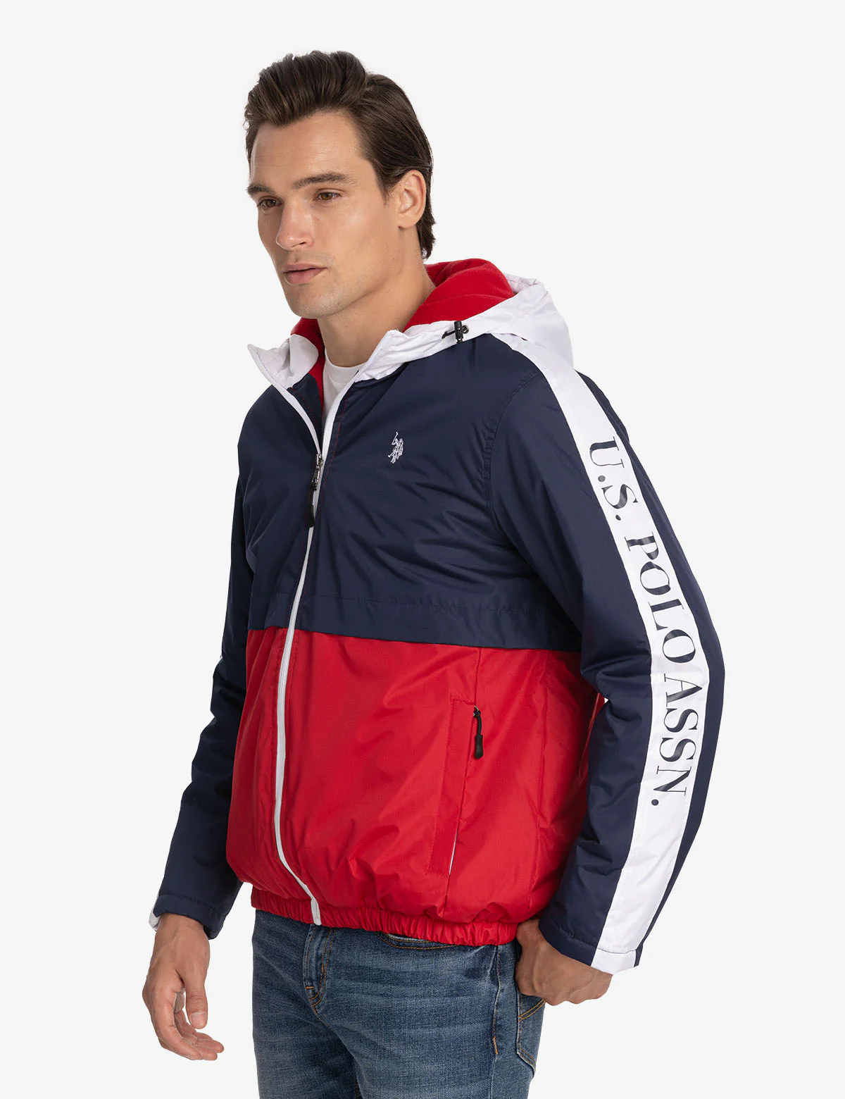 USPA FLEECE LINED COLOR BLOCK JACKET - Image 3