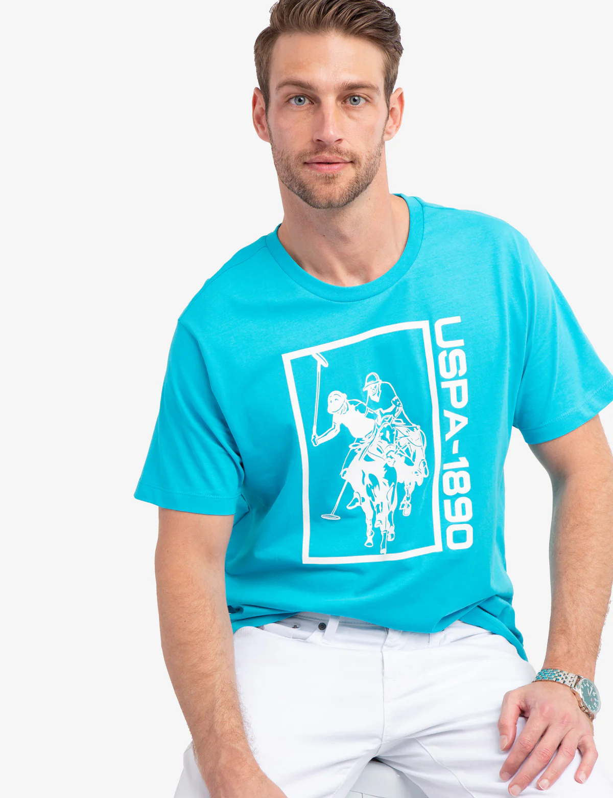USPA GRAPHIC LOGO JERSEY T-SHIRT - Image 6