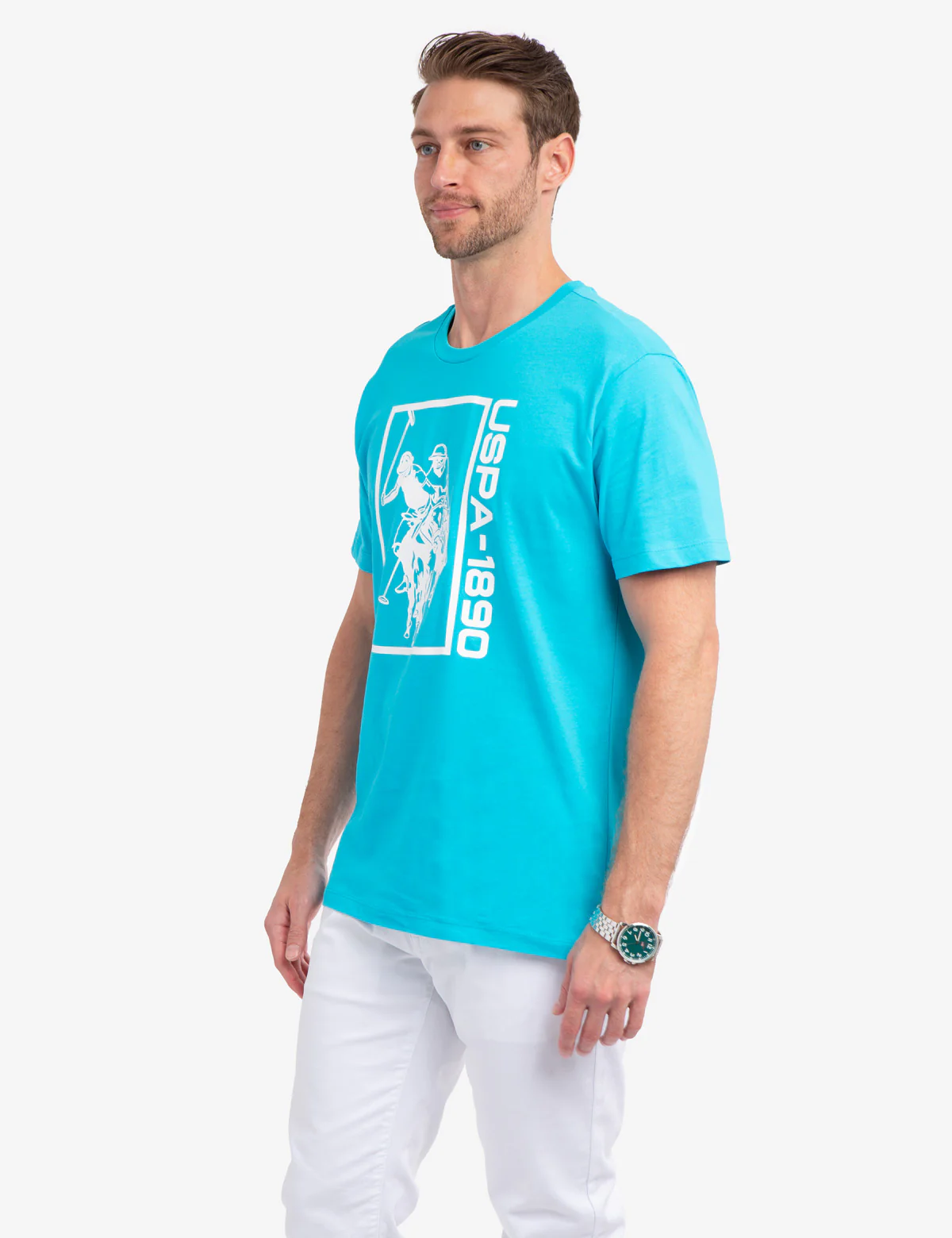 USPA GRAPHIC LOGO JERSEY T-SHIRT - Image 8