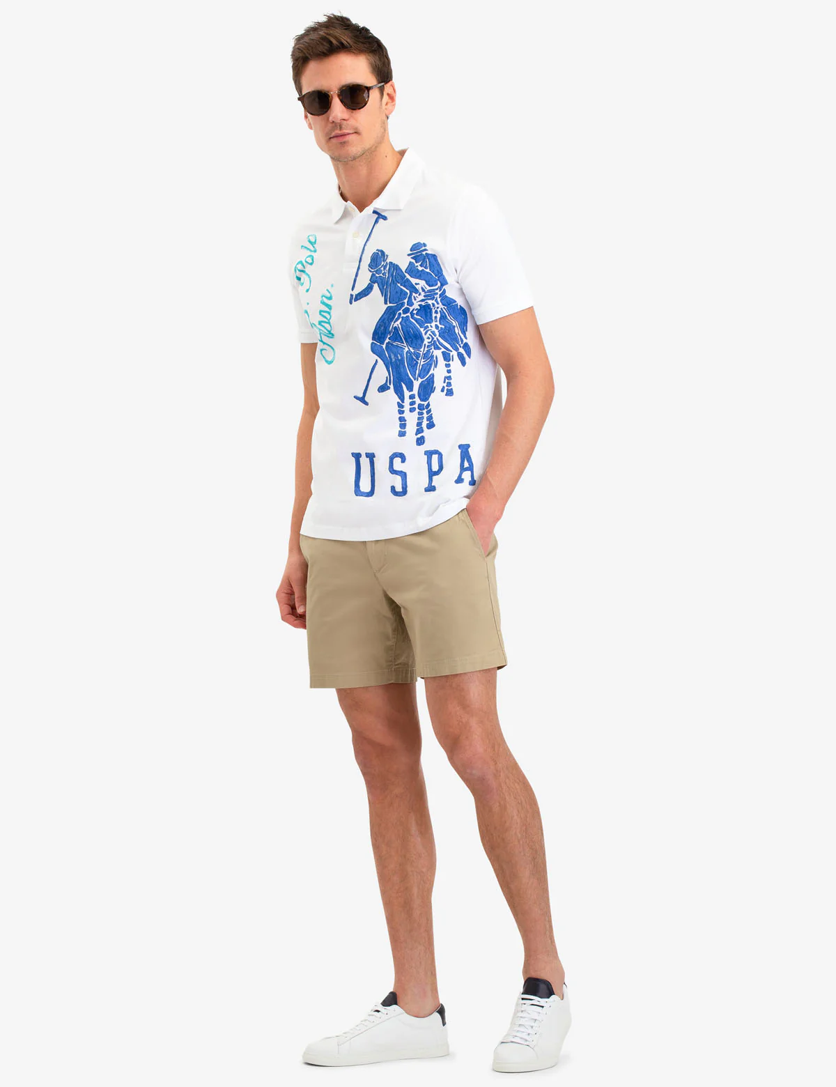 USPA GRAPHIC LOGO POLO SHIRT - Image 2